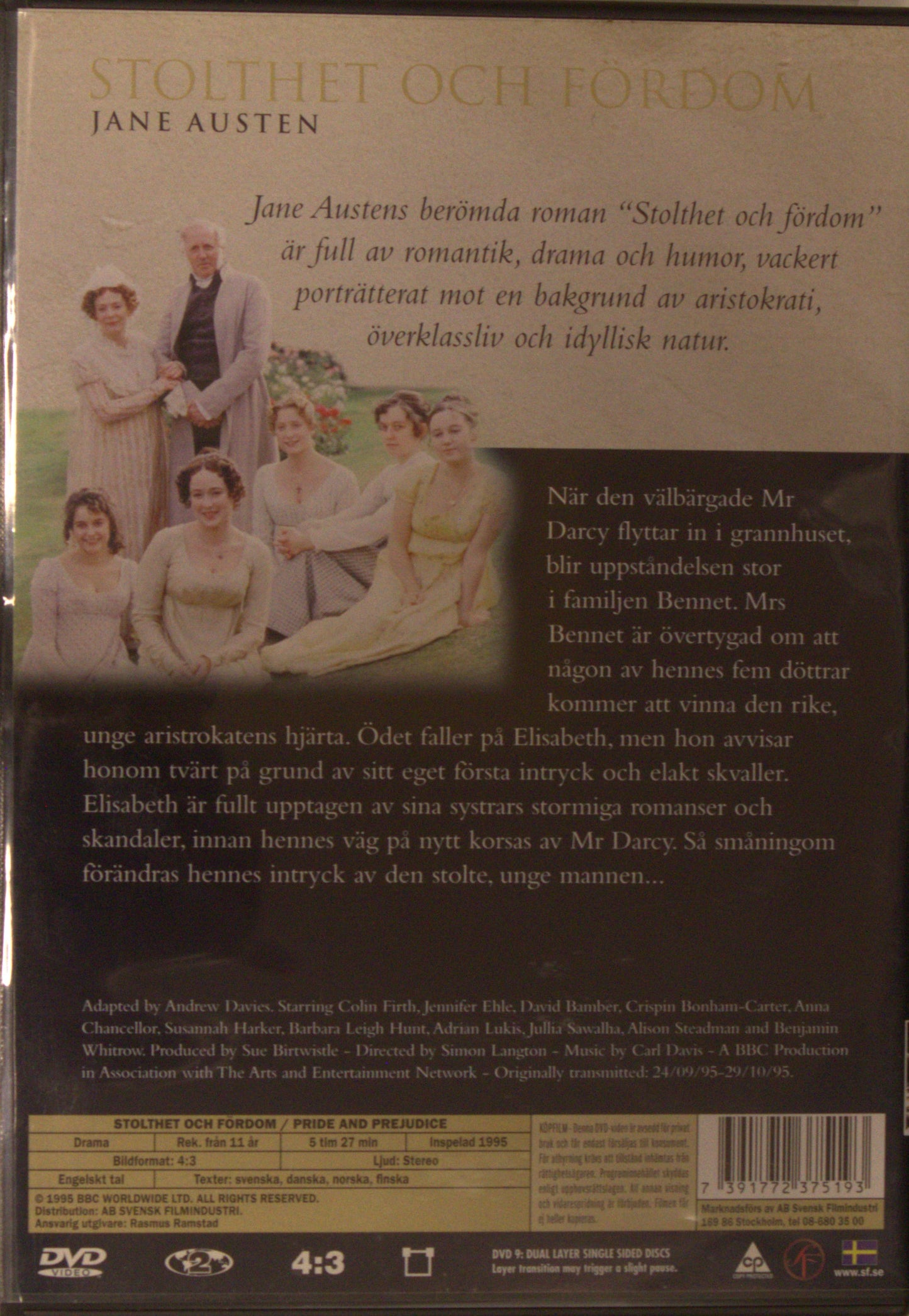 STOLTHET OCH FÖRDOM / PRIDE AND PREJUDICE