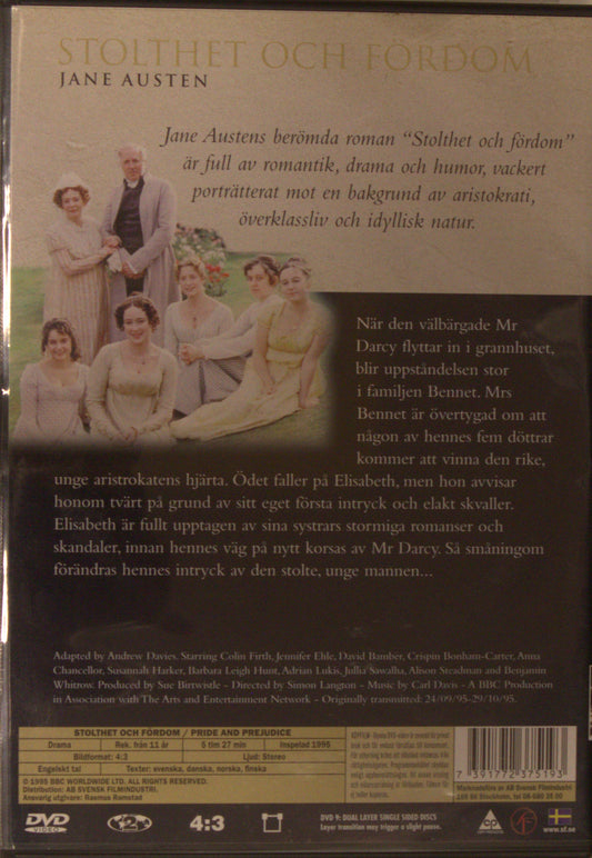 STOLTHET OCH FÖRDOM / PRIDE AND PREJUDICE