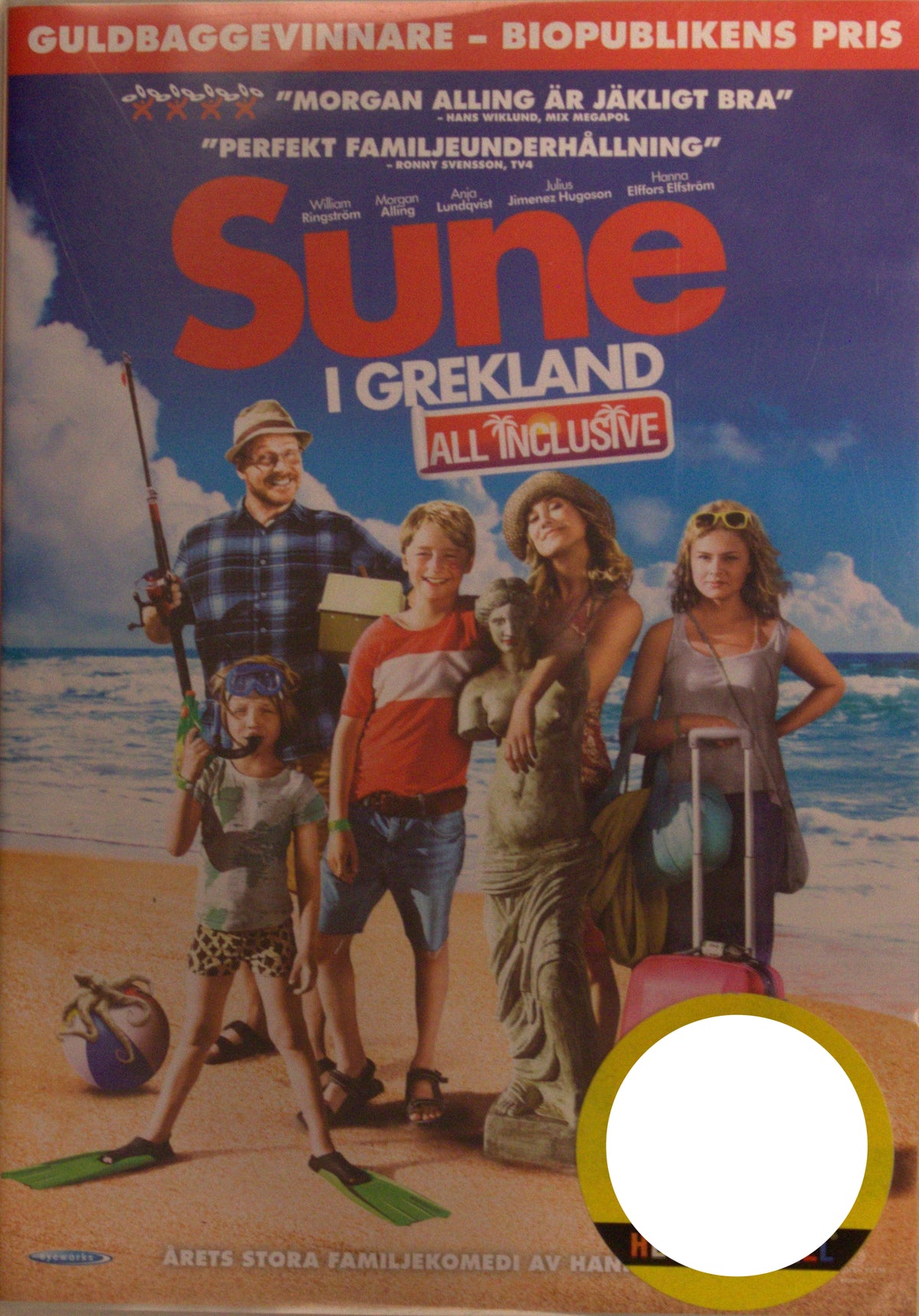 Sune i Grekland – All Inclusive (2012) DVD – omslag