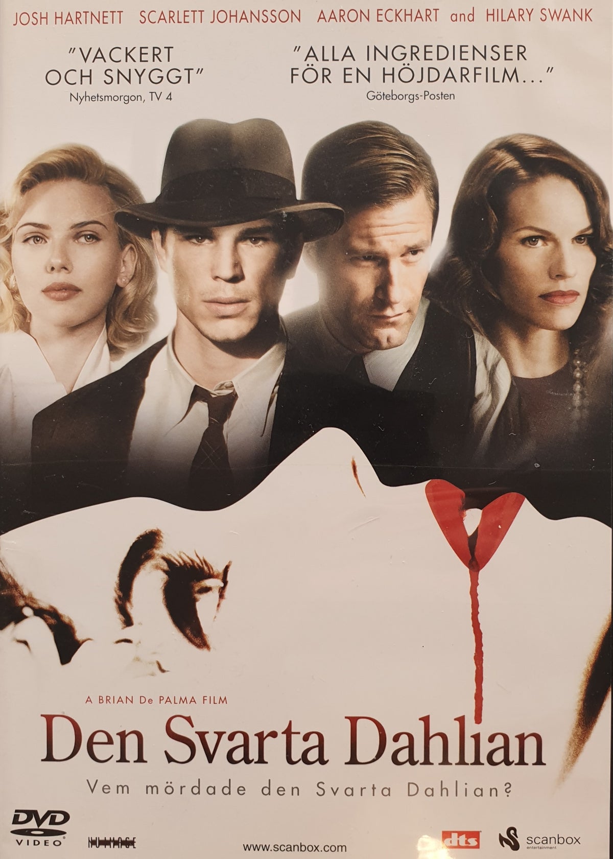 Den svarta dahlian / The Black Dahlia (2006) DVD – omslag