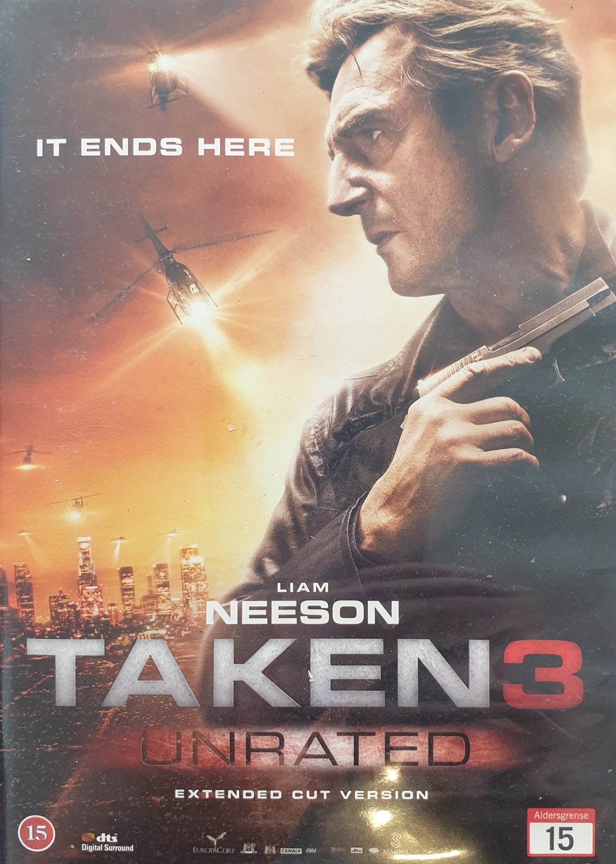 Taken 3 – Unrated Extended Cut Version (2014) DVD – omslag