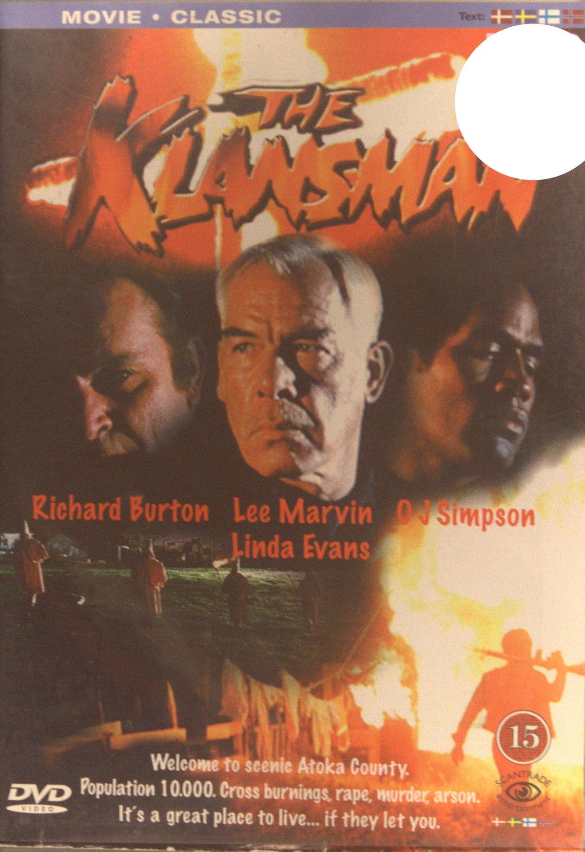 The Klansman / Djävulsmännen (1974) DVD – omslag
