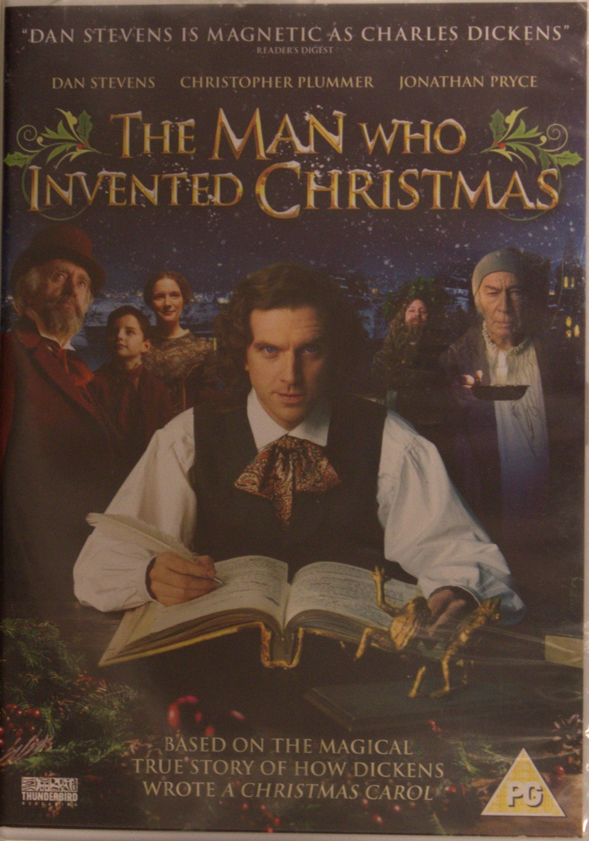 The Man Who Invented Christmas (2017) DVD – omslag