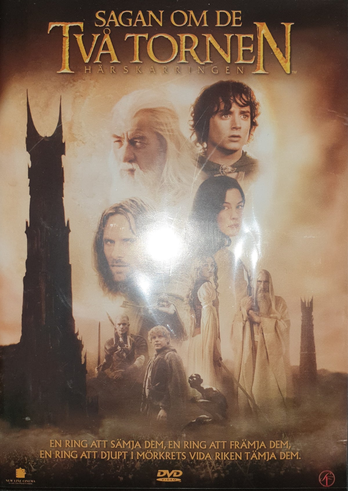 Sagan om de två tornen / The Two Towers (2002) DVD – omslag