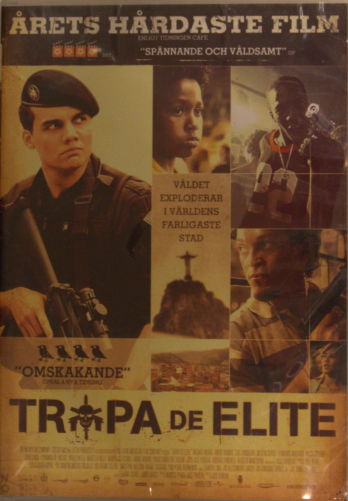 Tropa de Elite (2007) DVD – omslag