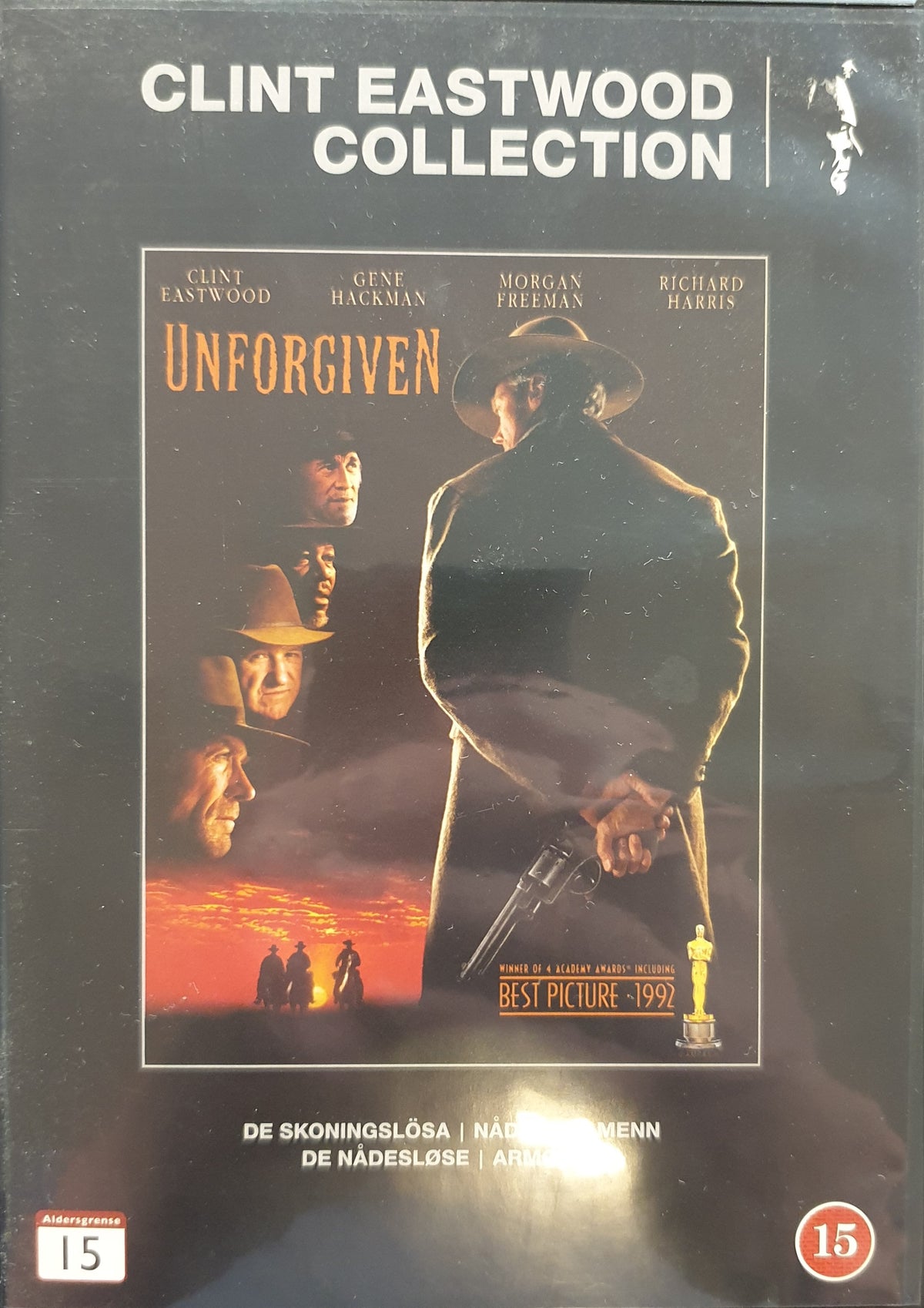 De skoningslösa / Unforgiven (1992) DVD – omslag