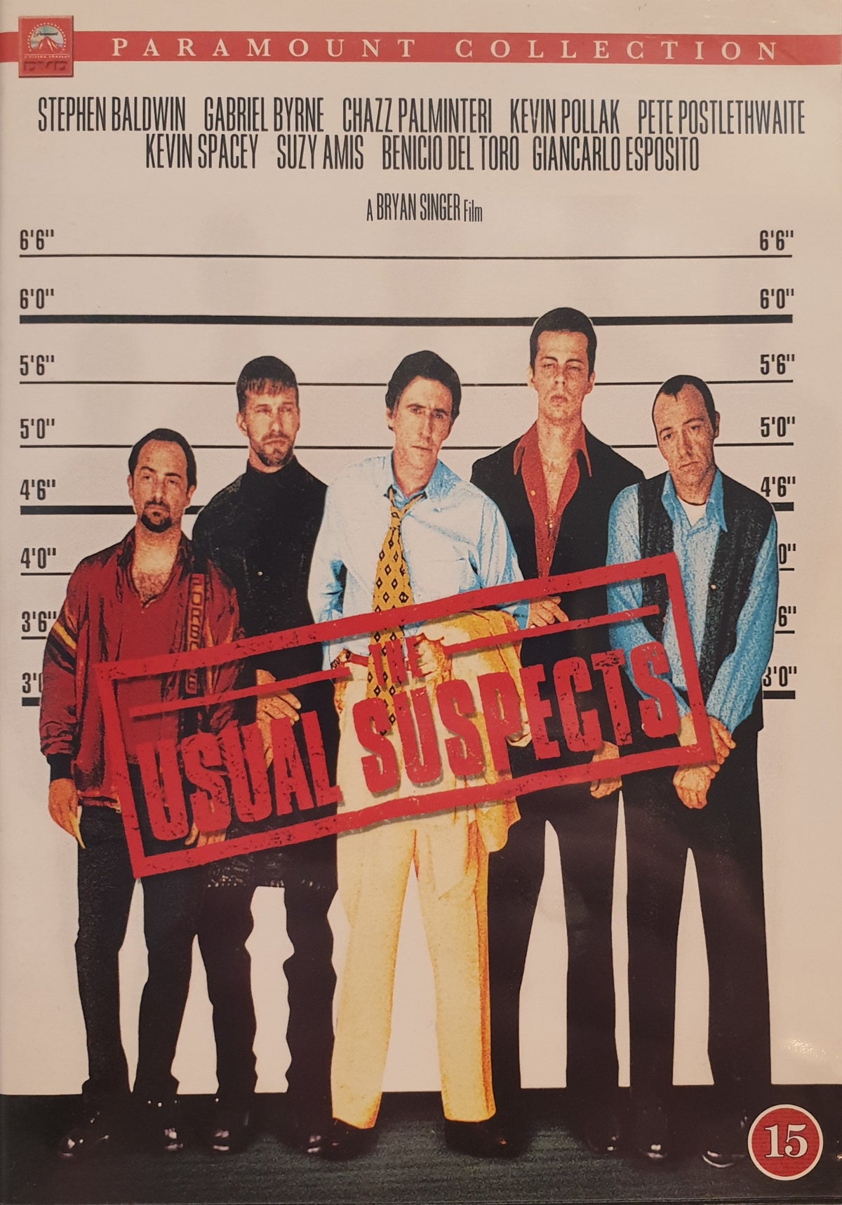 The Usual Suspects / De misstänkta (1995) DVD – omslag