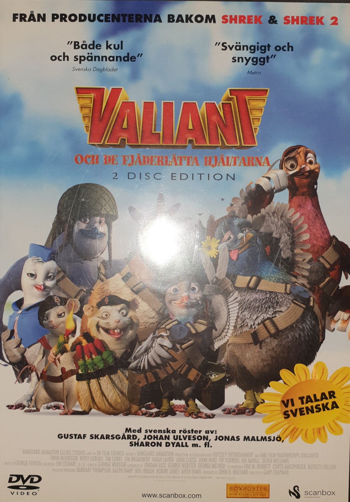 Valiant och de fjäderlätta hjältarna – 2-disc edition (2005) DVD – omslag