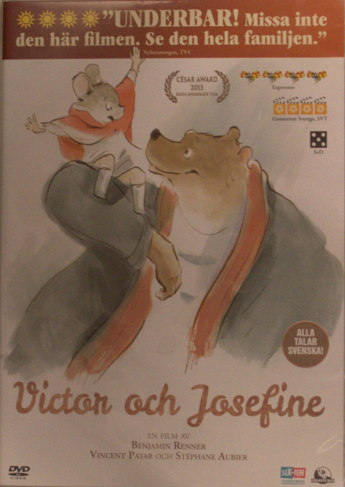 Victor och Josefine (2012) DVD – omslag