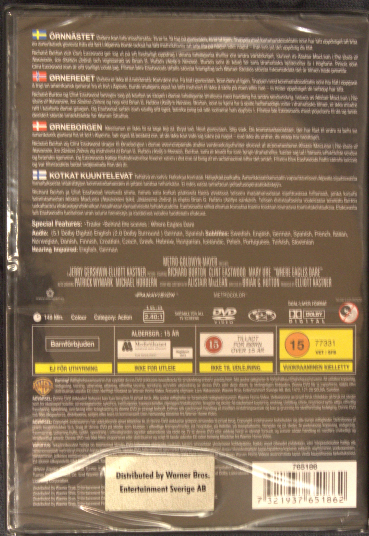 WHERE EAGLES DARE - ÖRNNÄSTET