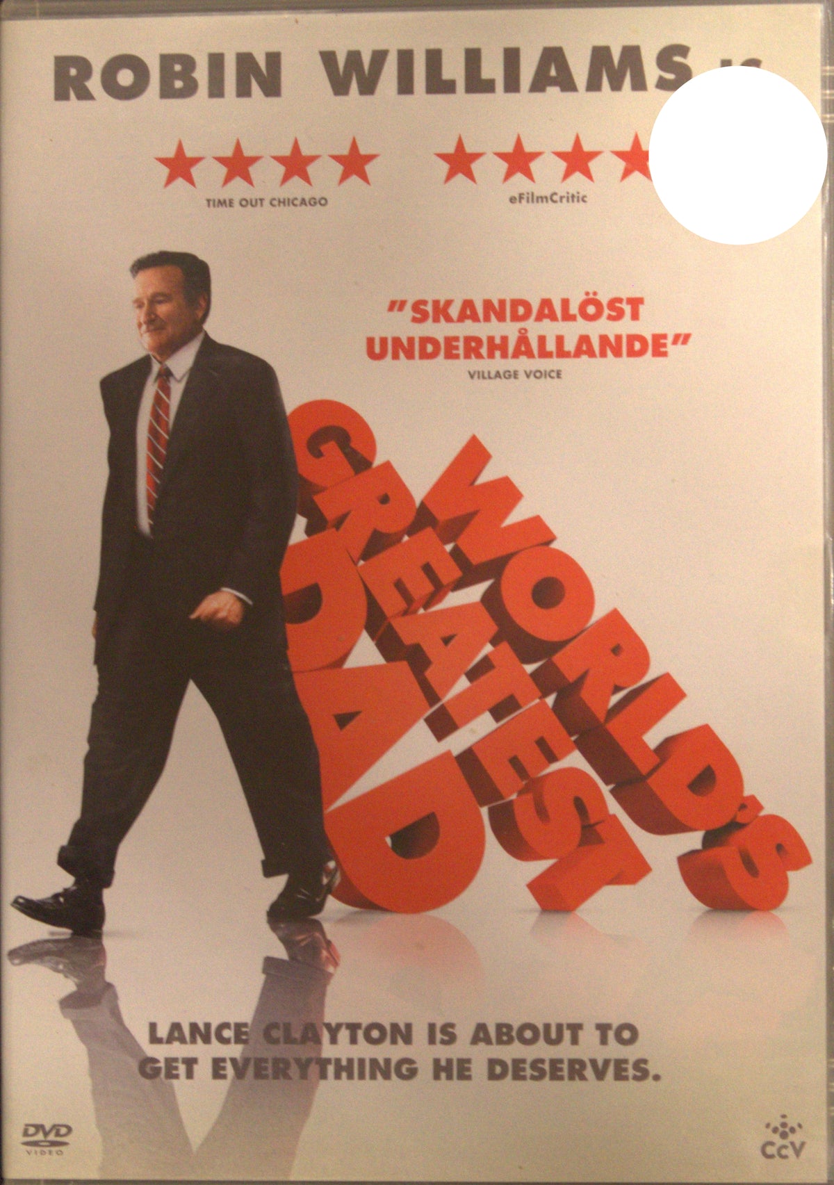 World's Greatest Dad (2009) DVD – omslag