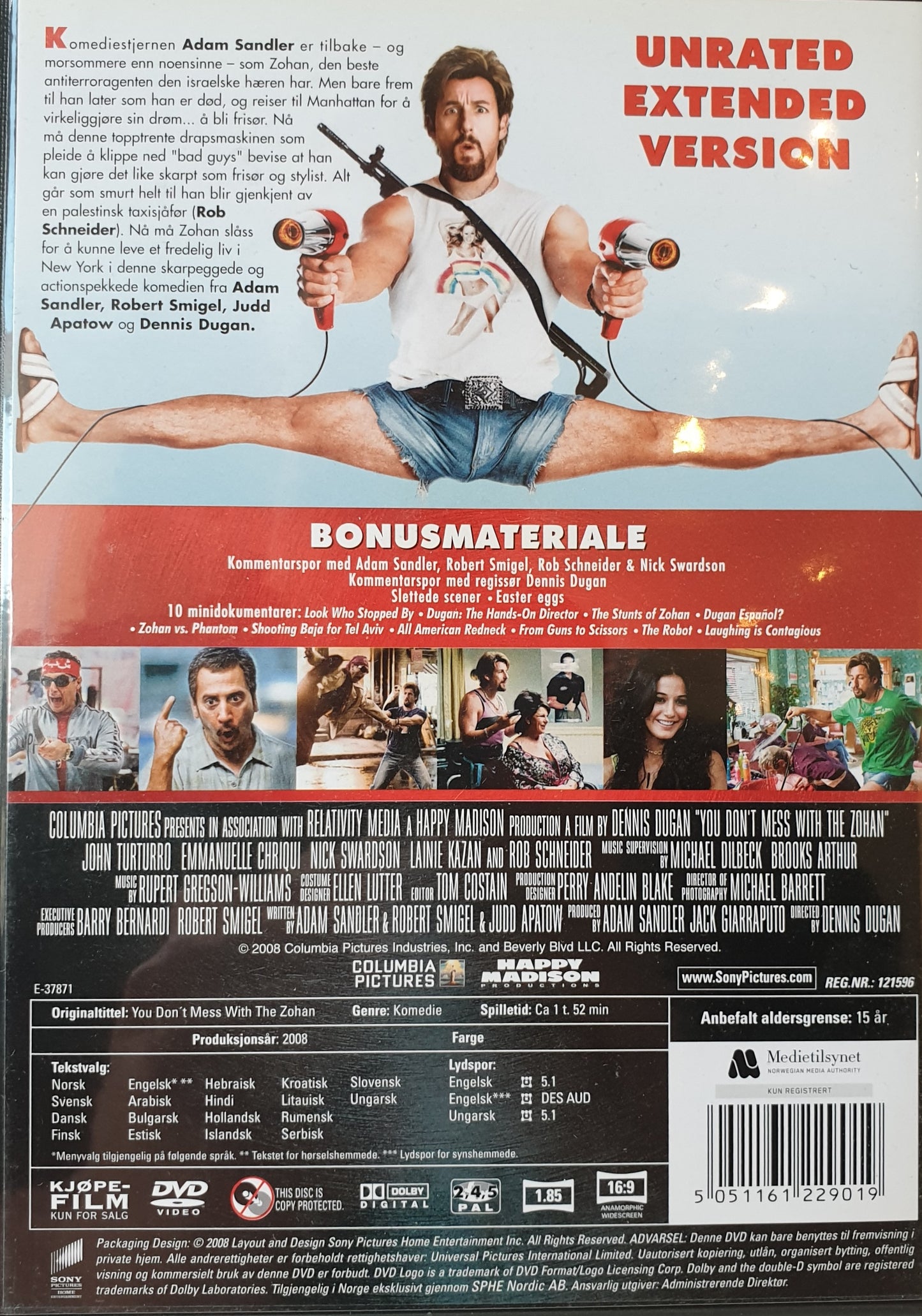 JIDDRA INTE MED ZOHAN / YOU DON'T MESS WITH THE ZOHAN (NORSK)