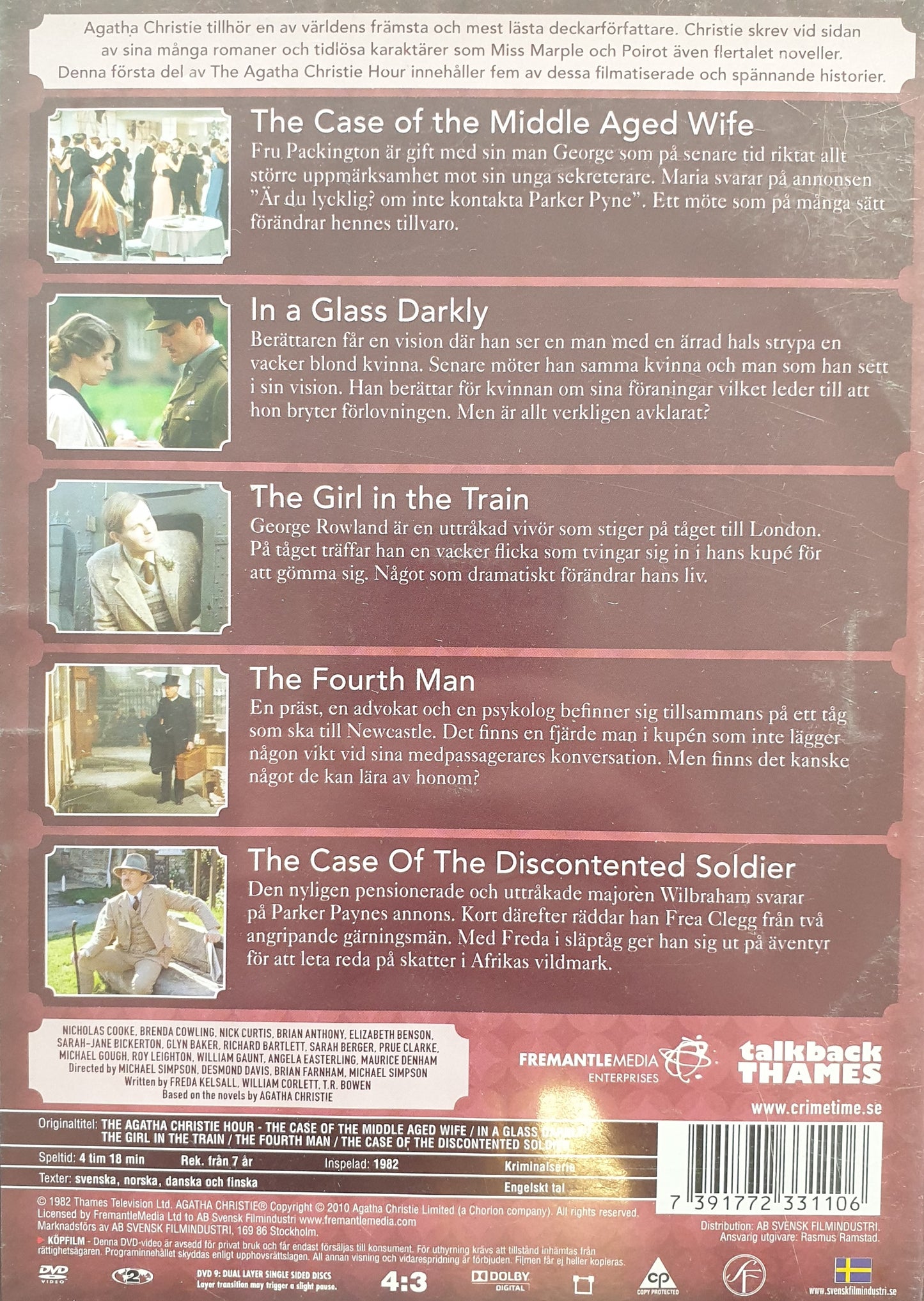 THE AGATHA CHRISTIE HOUR - BOX 1 - 5 FILMER