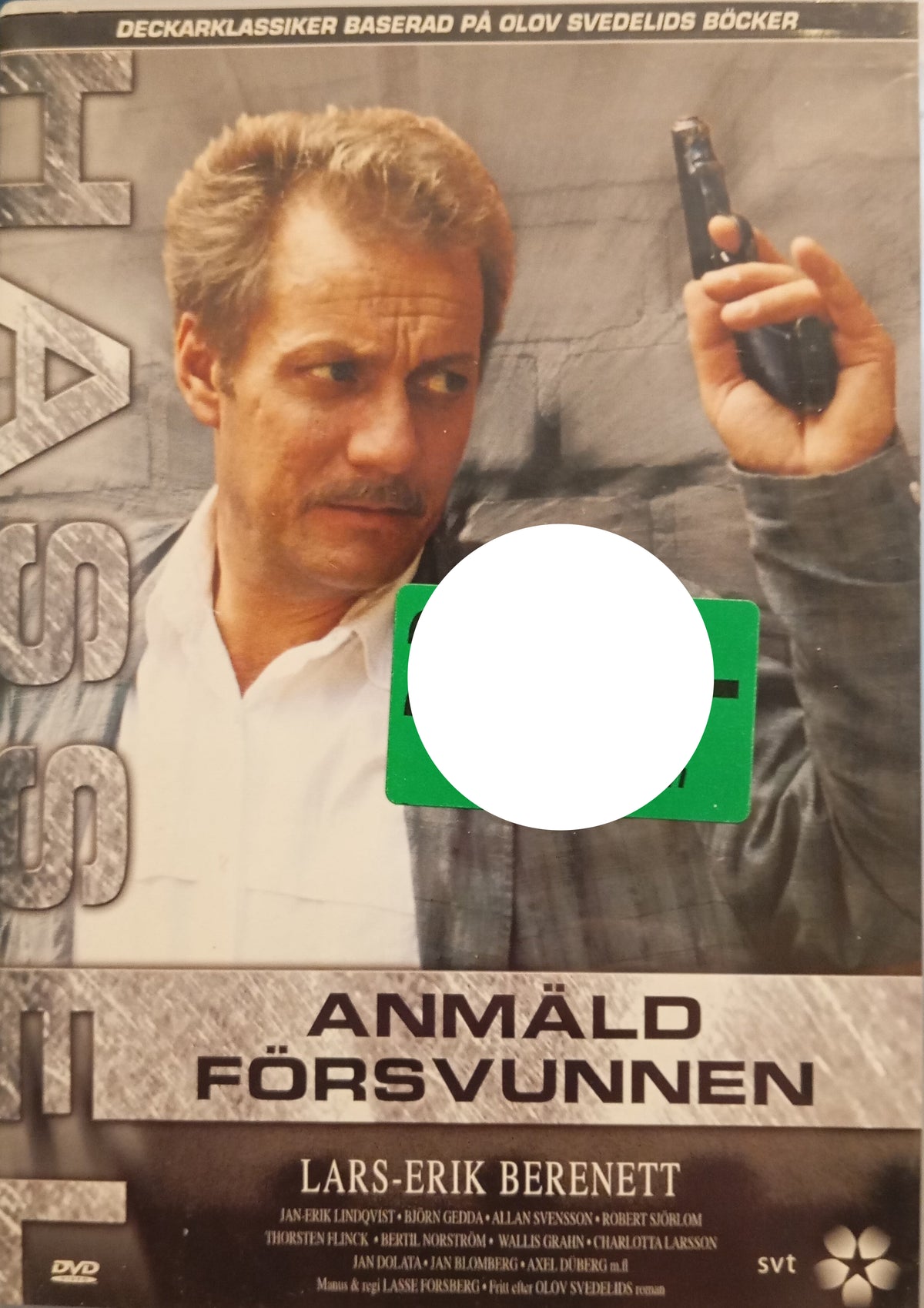 Hassel – Anmäld försvunnen (1986) DVD – omslag