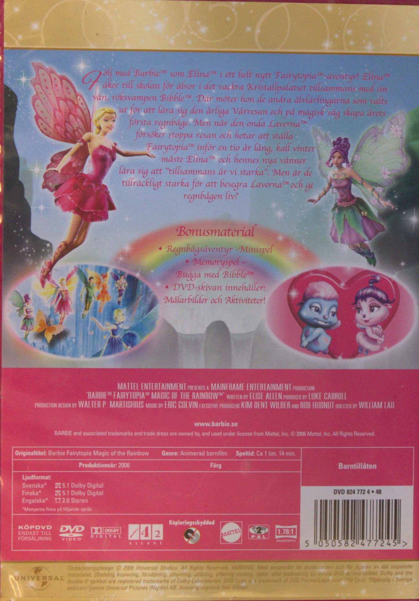 BARBIE FAIRYTOPIA: DEN MAGISKA REGNBÅGEN / MAGIC OF THE RAINBOW