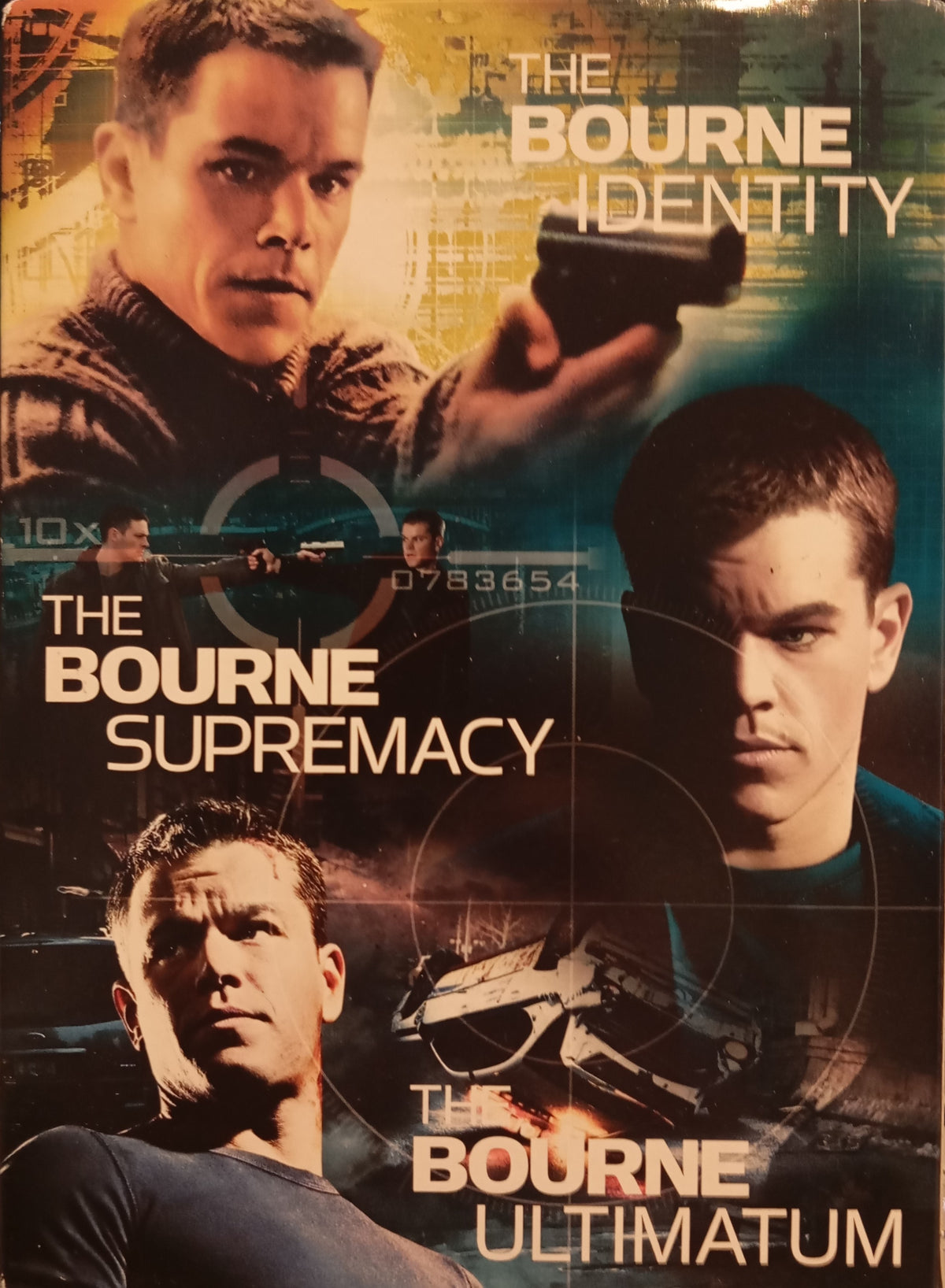 Bourne Collection – 3 filmer (2002–2007) DVD – omslag