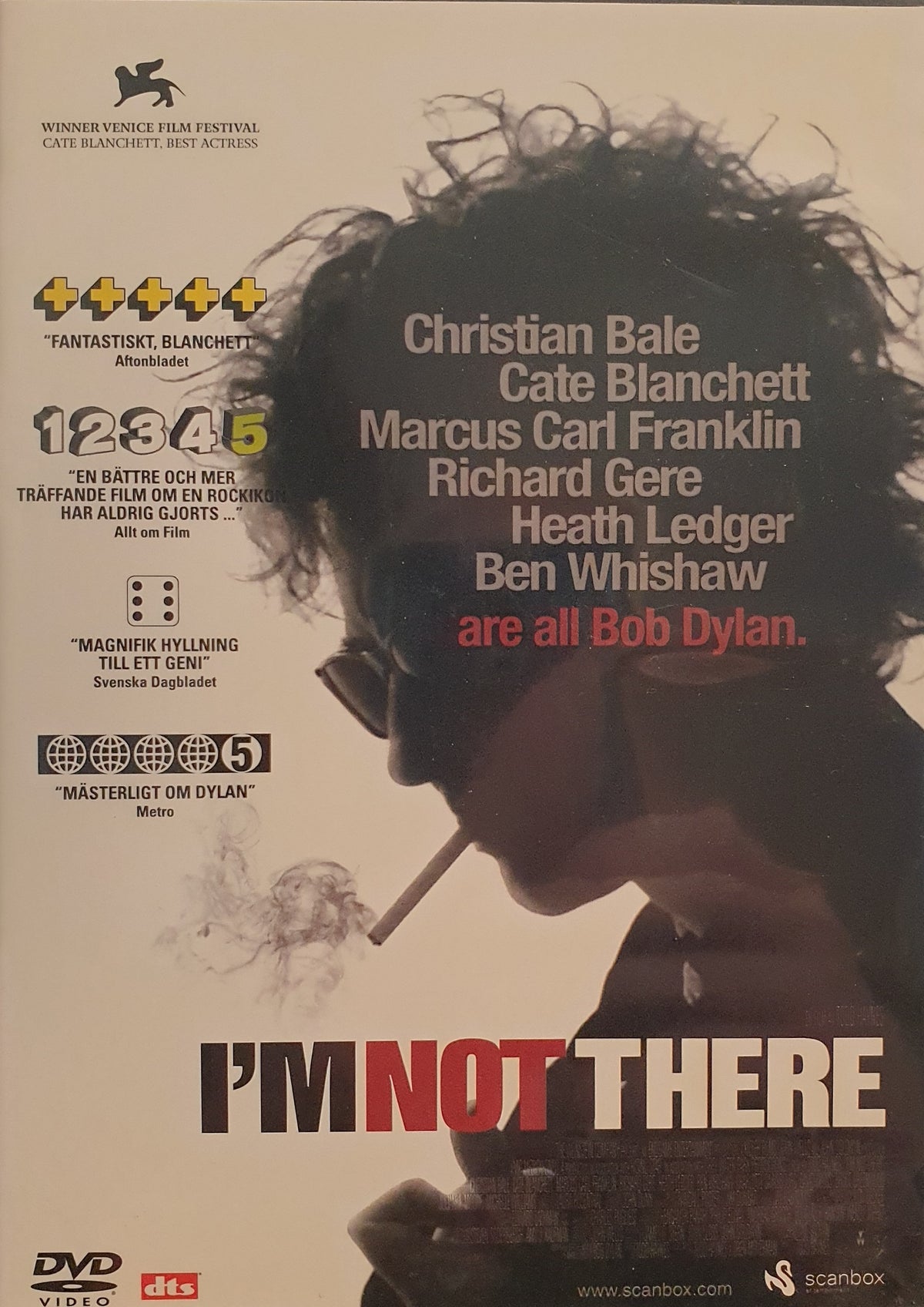 I'm Not There (2007) DVD – omslag