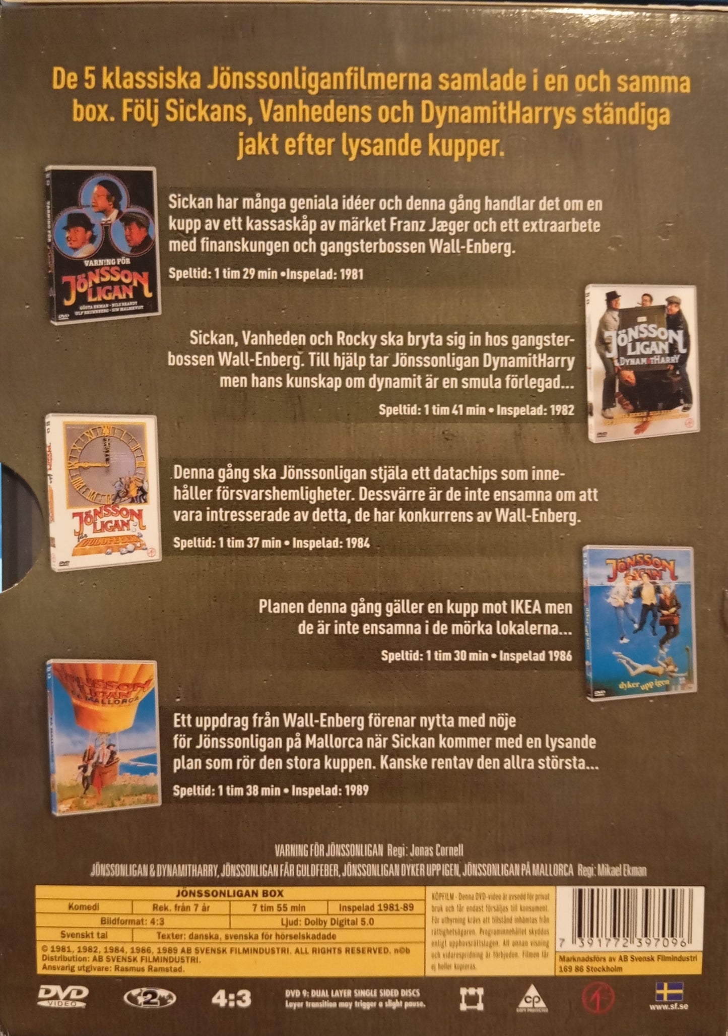 JÖNSSONLIGAN - BOX 5 FILMER