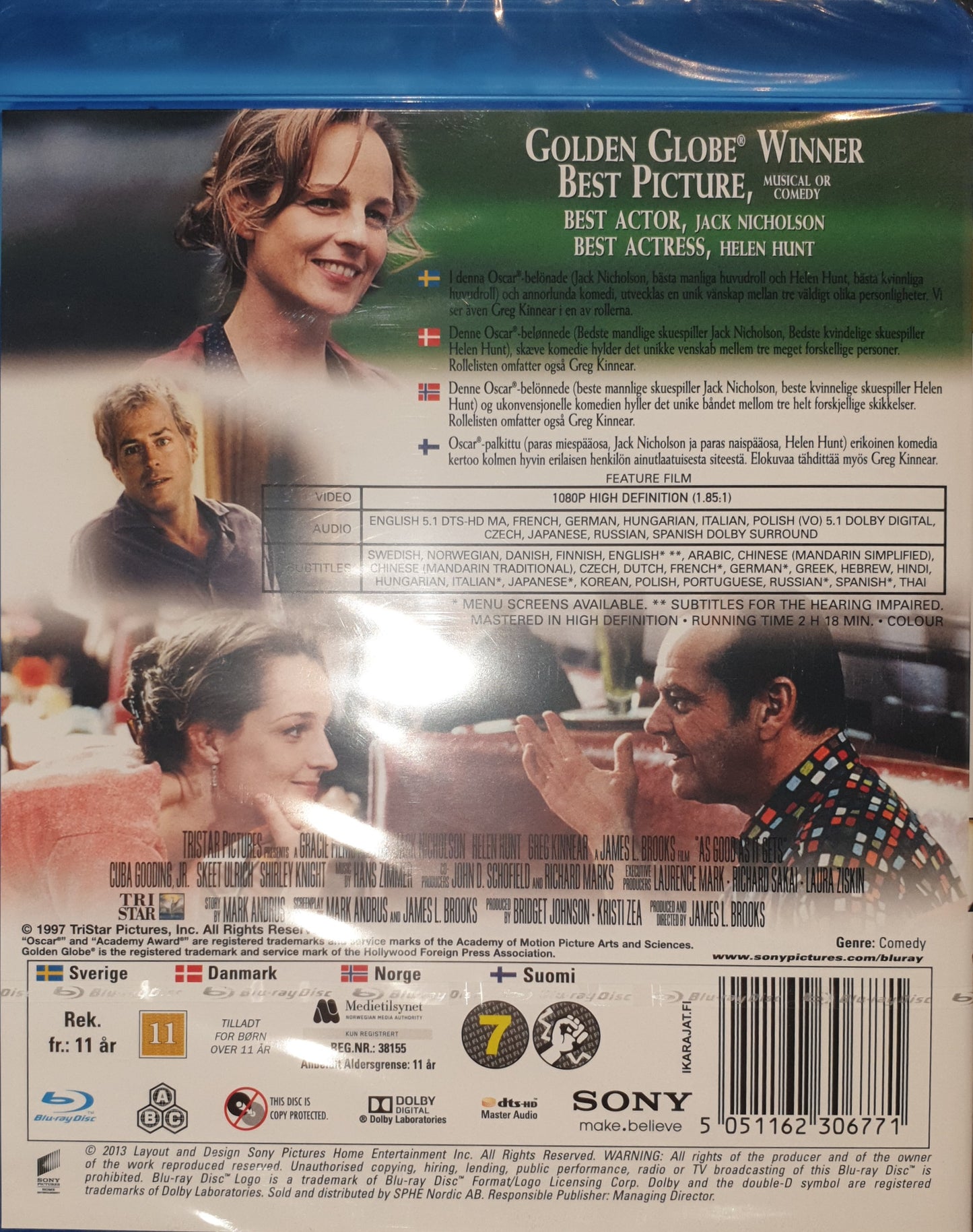 AS GOOD AS IT GETS / LIVET FRÅN DEN LJUSA SIDAN