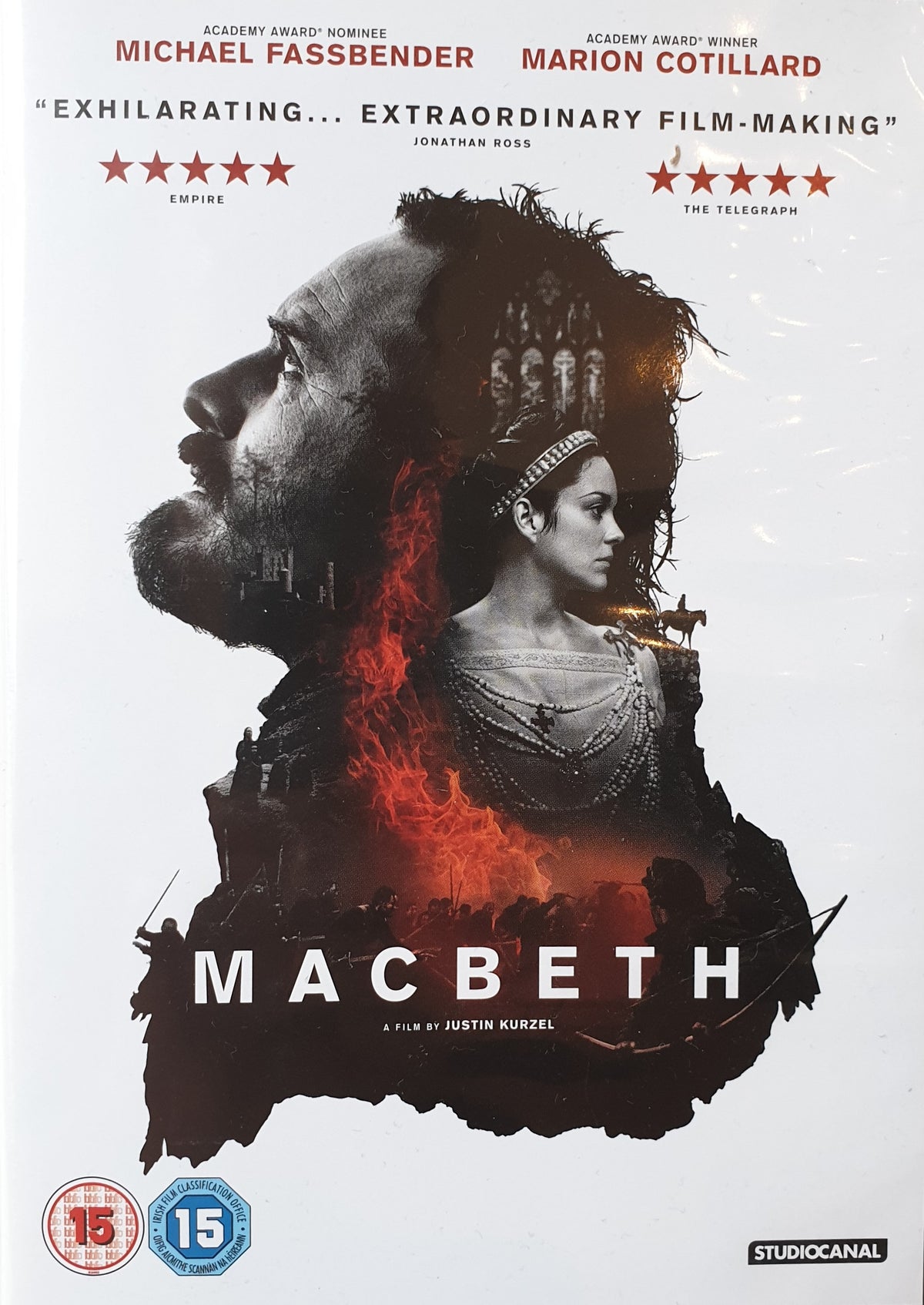 Macbeth (2015) DVD – omslag