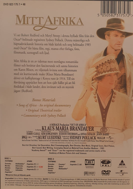 MITT AFRIKA / OUT OF AFRICA - 2 DISC SPECIALUTGÅVA
