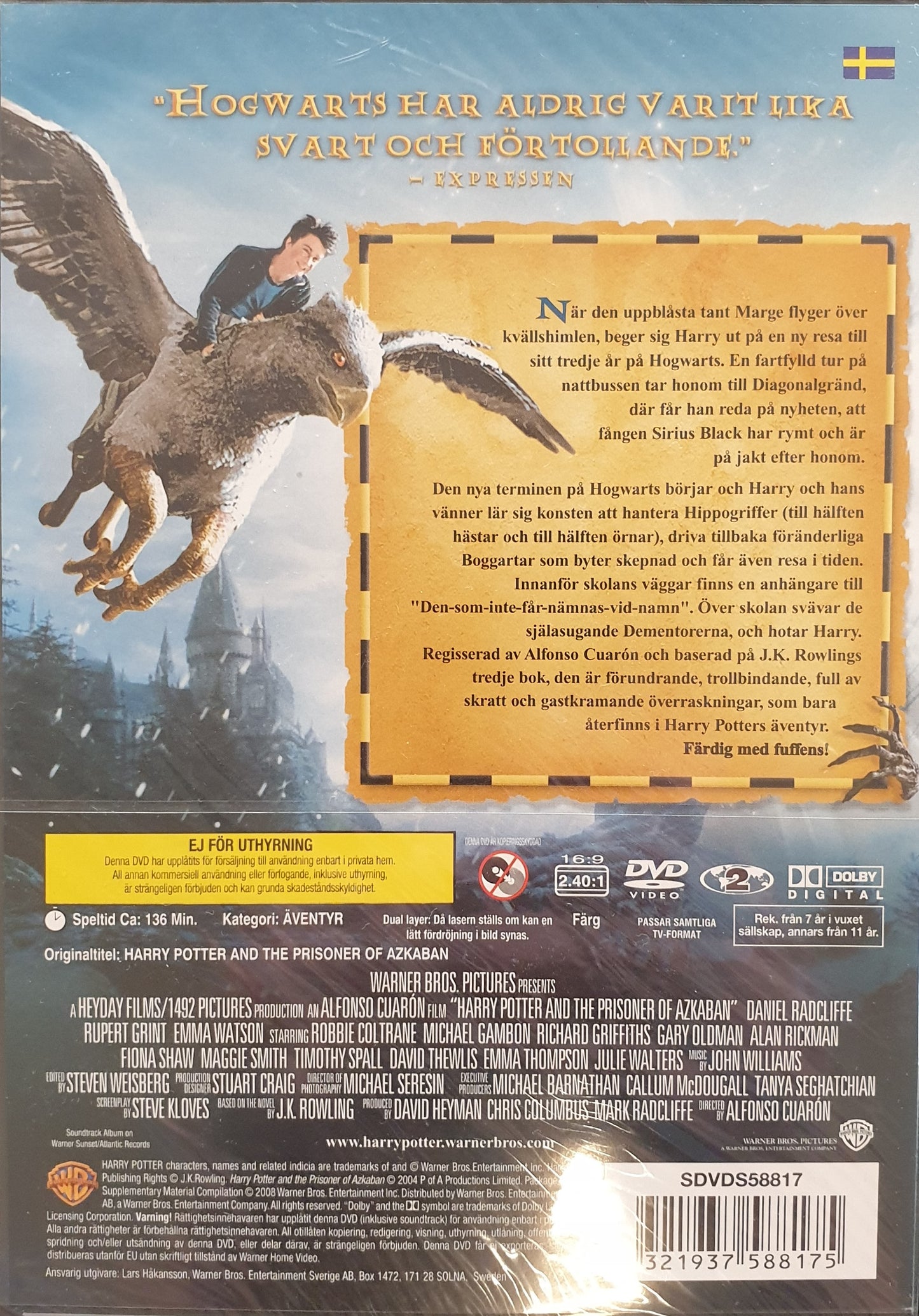 HARRY POTTER OCH FÅNGEN FRÅN AZKABAN / HARRY POTTER AND THE PRISONER OF AZKABAN