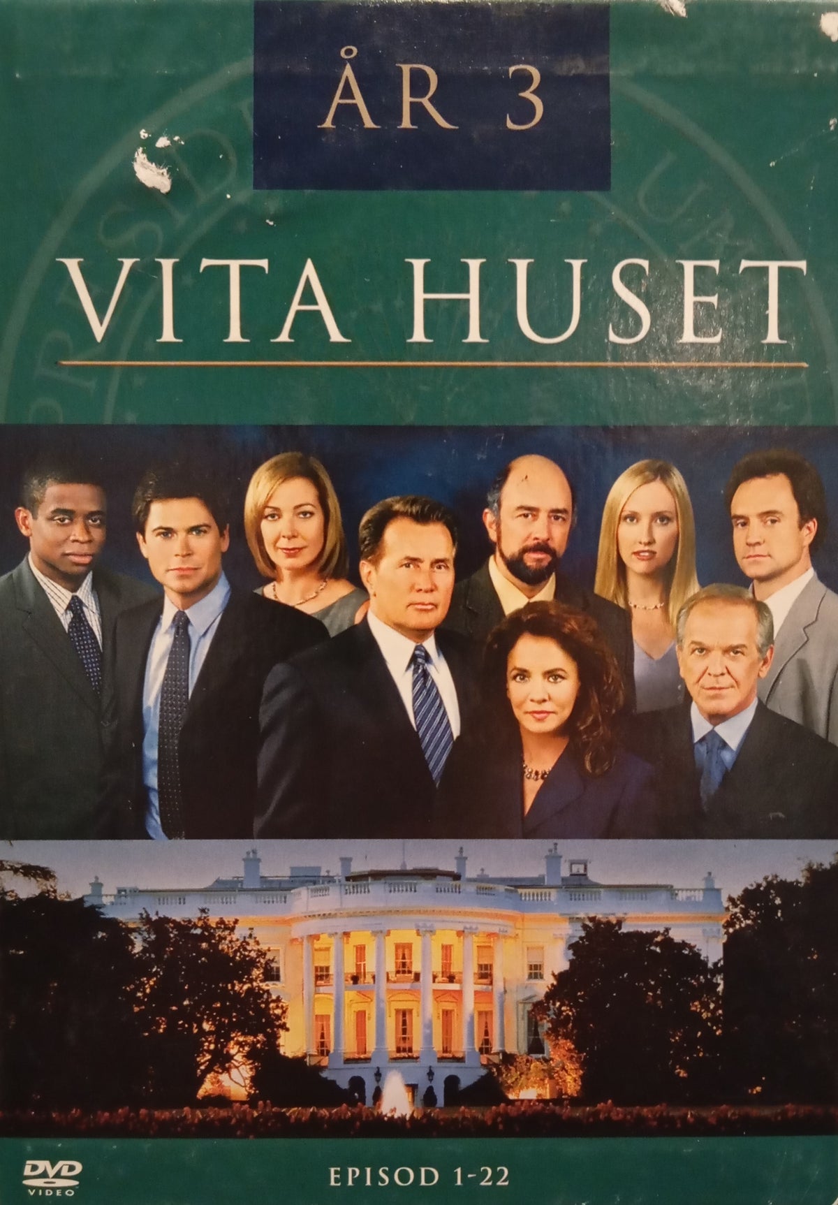 Vita huset – År 3 / The West Wing (2001) DVD – omslag