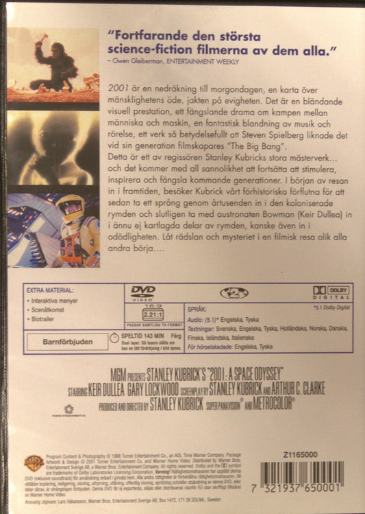 2001: A SPACE ODYSSEY - DVD