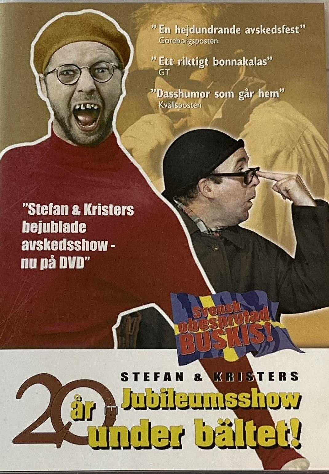 STEFAN & KRISTER - JUBILEUMSSHOW 20 ÅR UNDER BÄLTET - DVD