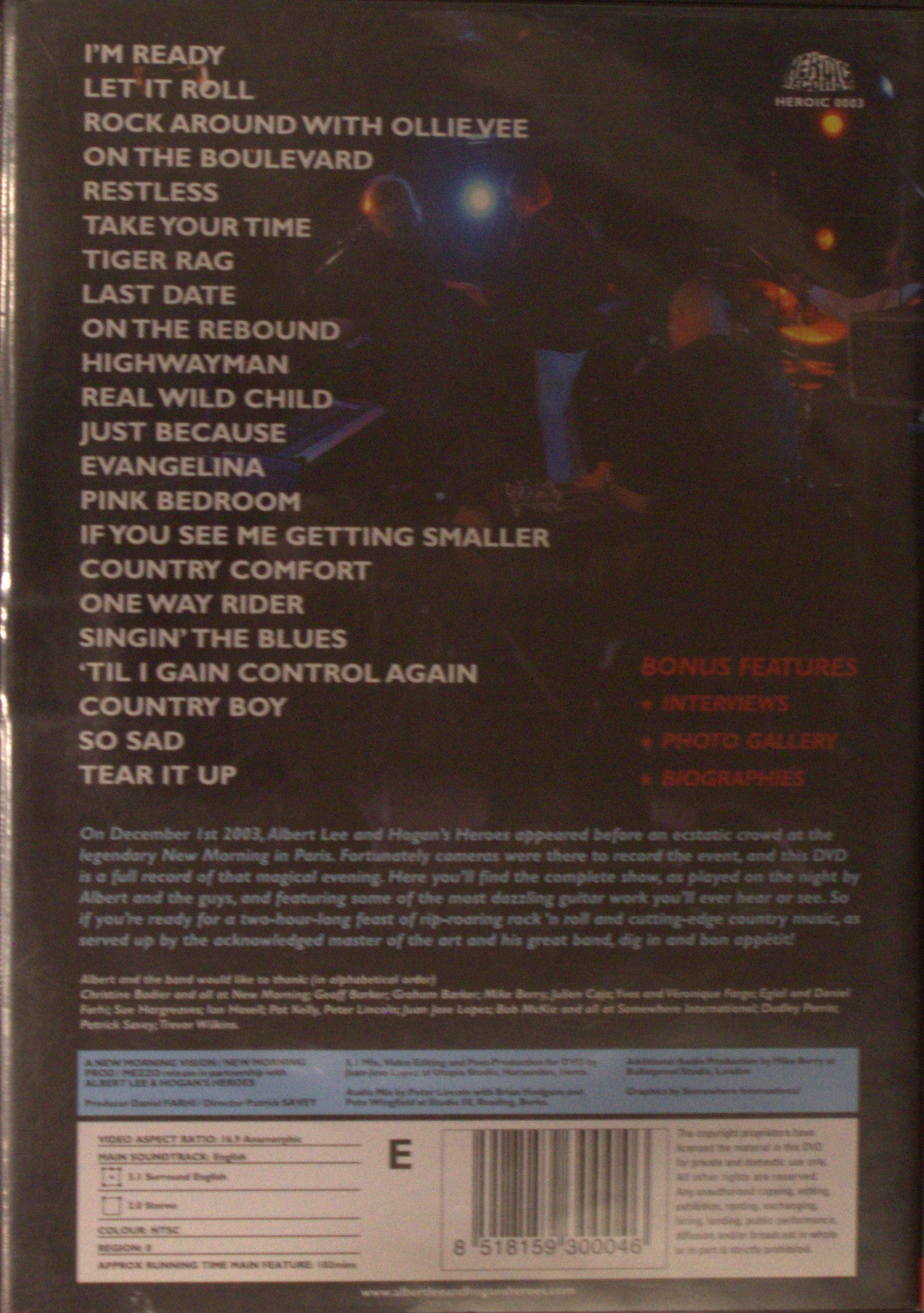 ALBERT LEE & HOGAN'S HEROES LIVE IN PARIS