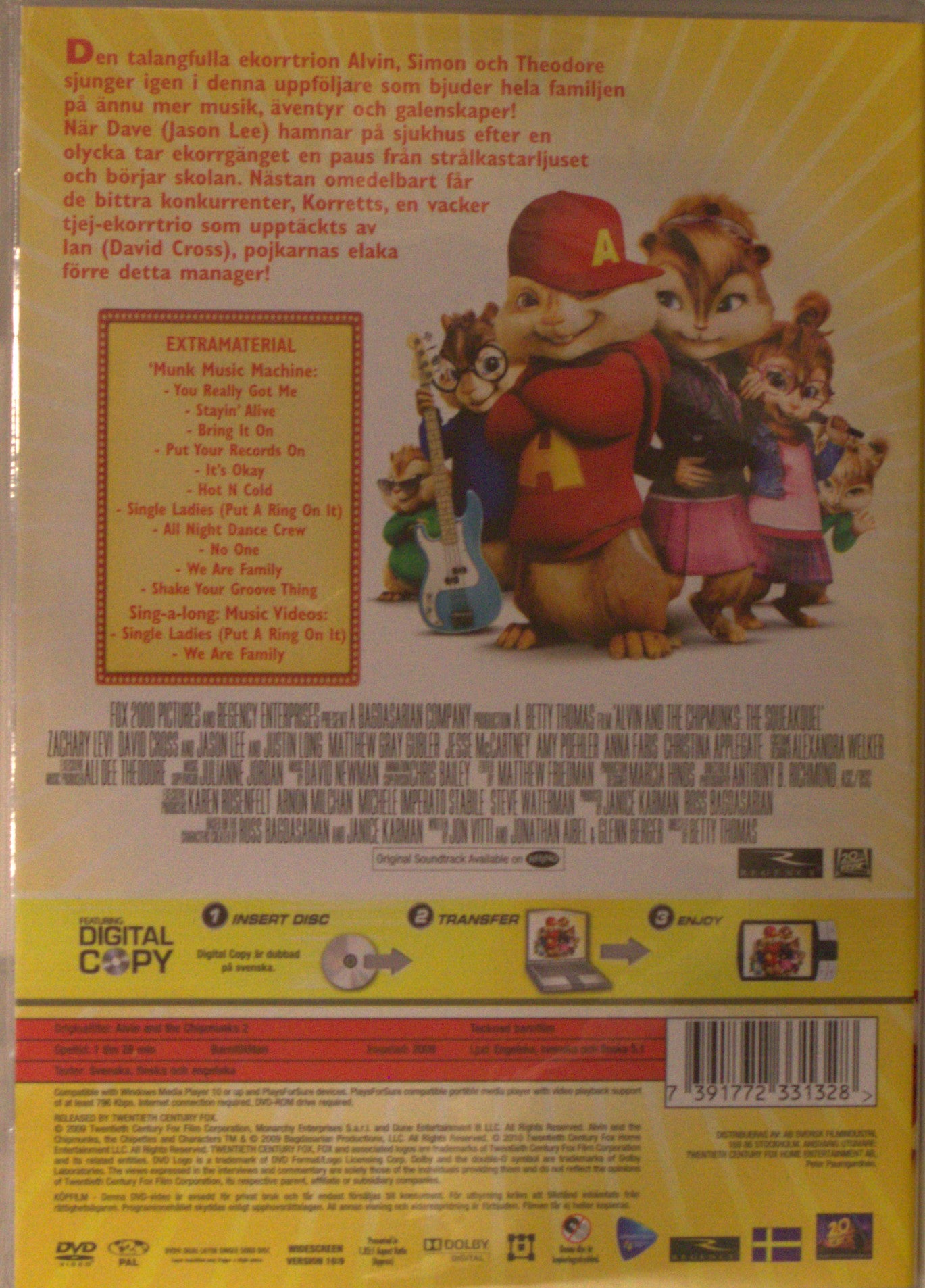 ALVIN OCH GÄNGET 2 / ALVIN AND THE CHIPMUNKS: THE SQUEAKQUEL