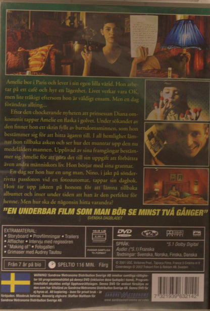 AMELIE FRÅN MONTMARTRE / LE FABULEUX DESTIN D'AMÉLIE POULAIN