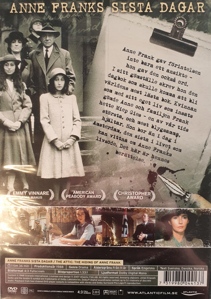 ANNE FRANKS SISTA DAGAR / THE ATTIC: THE HIDING OF ANNE FRANK