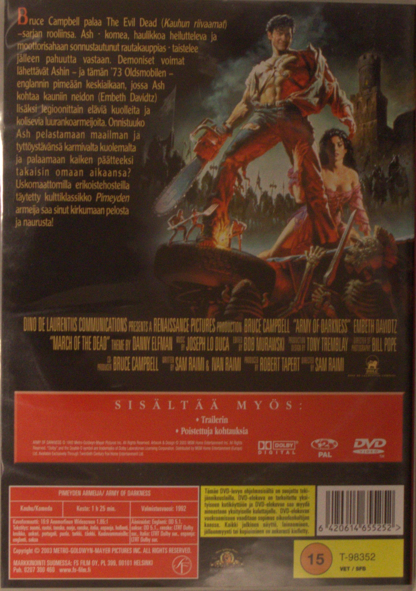 ARMY OF DARKNESS - EVIL DEAD III - EJ SVENSK TEXT
