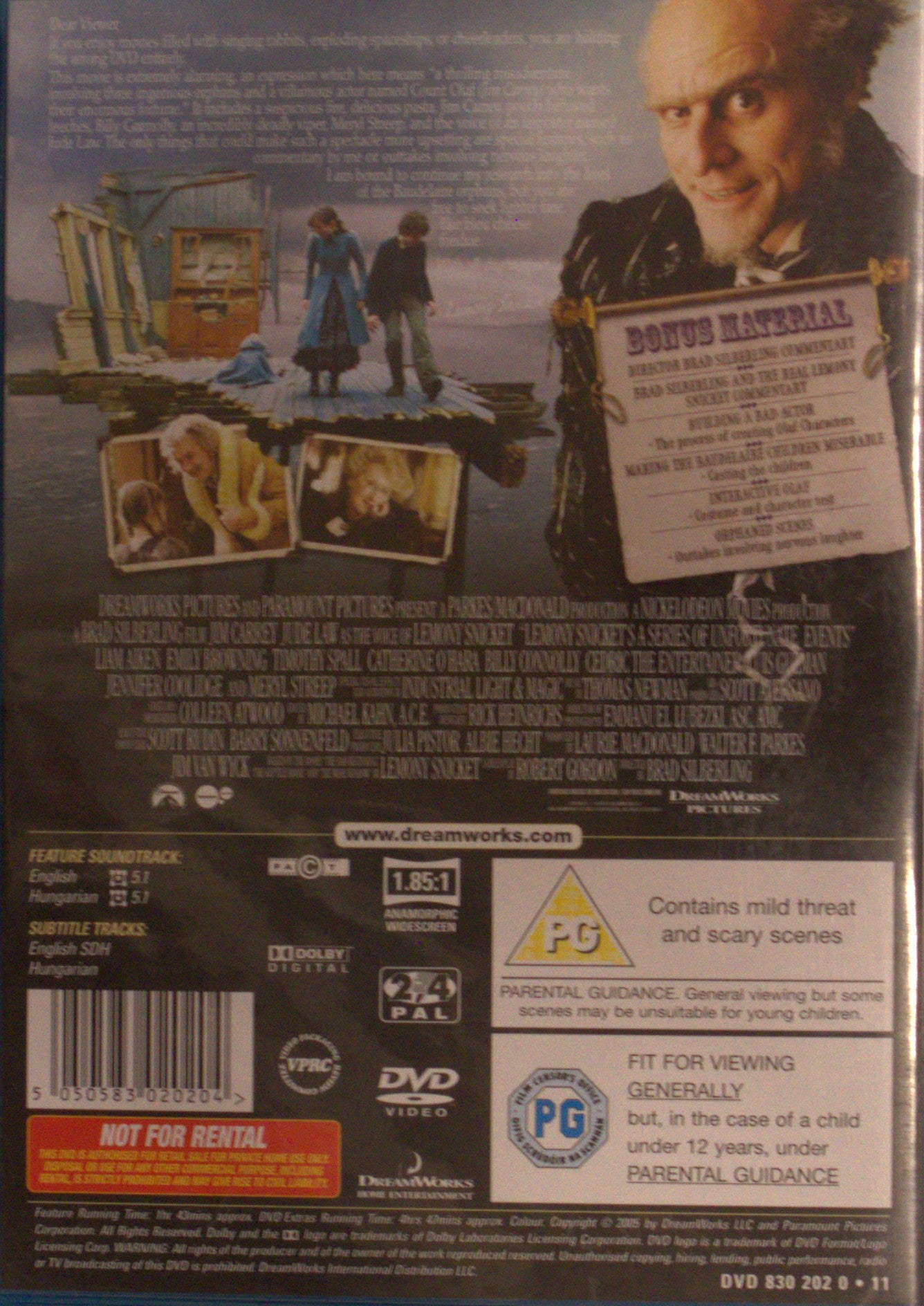 A SERIES OF UNFORTUNATE EVENTS / LEMONY SNICKETS BERÄTTELSE OM SYSKONEN BAUDELAIRES OLYCKSALIGA LIV (EJ SVENSK TEXT)