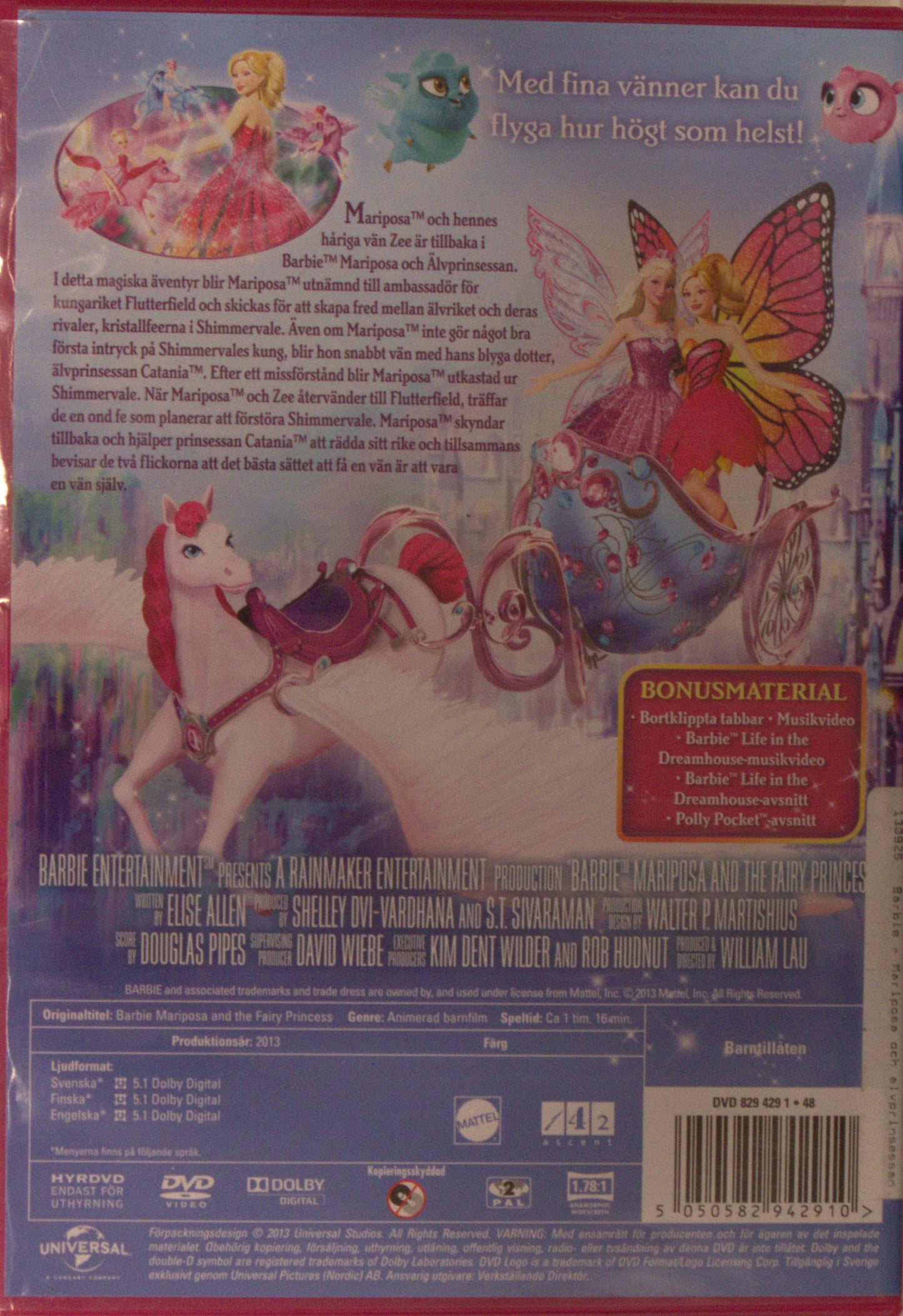 BARBIE: MARIPOSA OCH ÄLVPRINSESSAN / MARIPOSA AND THE FAIRY PRINCESS