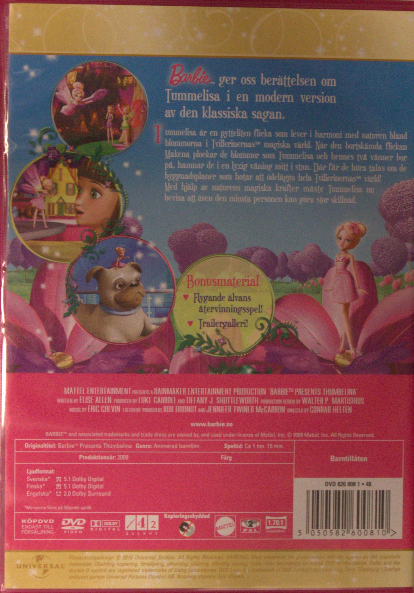 BARBIE PRESENTERAR TUMMELISA / BARBIE PRESENTS: THUMBELINA