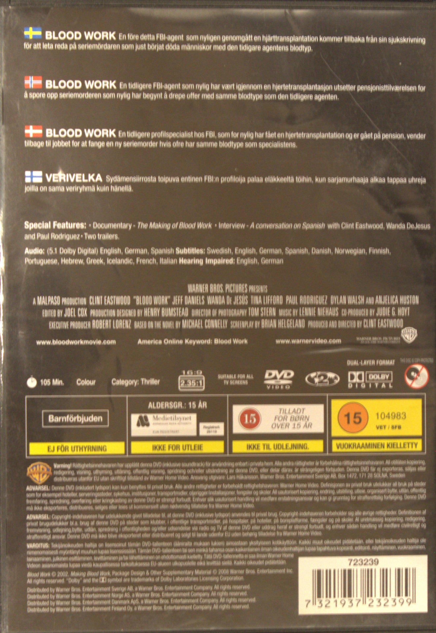 BLOOD WORK / BLODSPÅR