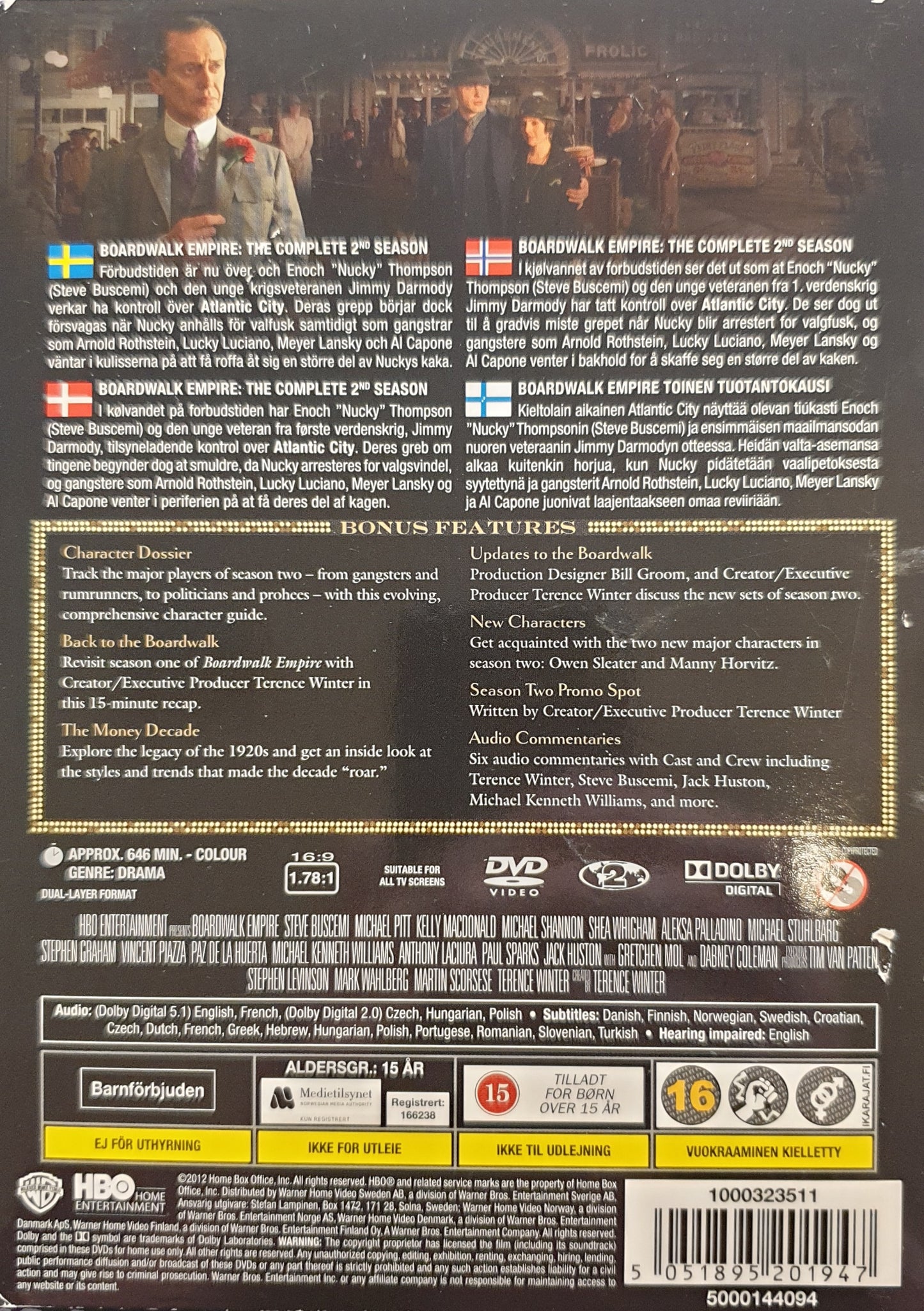 BOARDWALK EMPIRE - THE COMPLETE SECOND SEASON