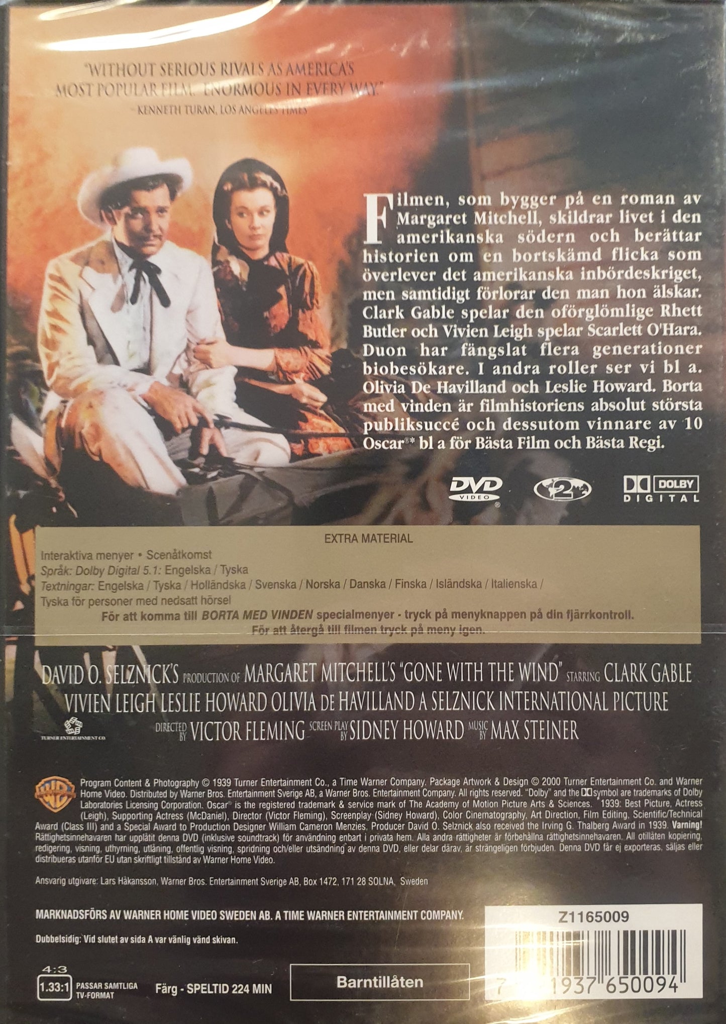 BORTA MED VINDEN / GONE WITH THE WIND