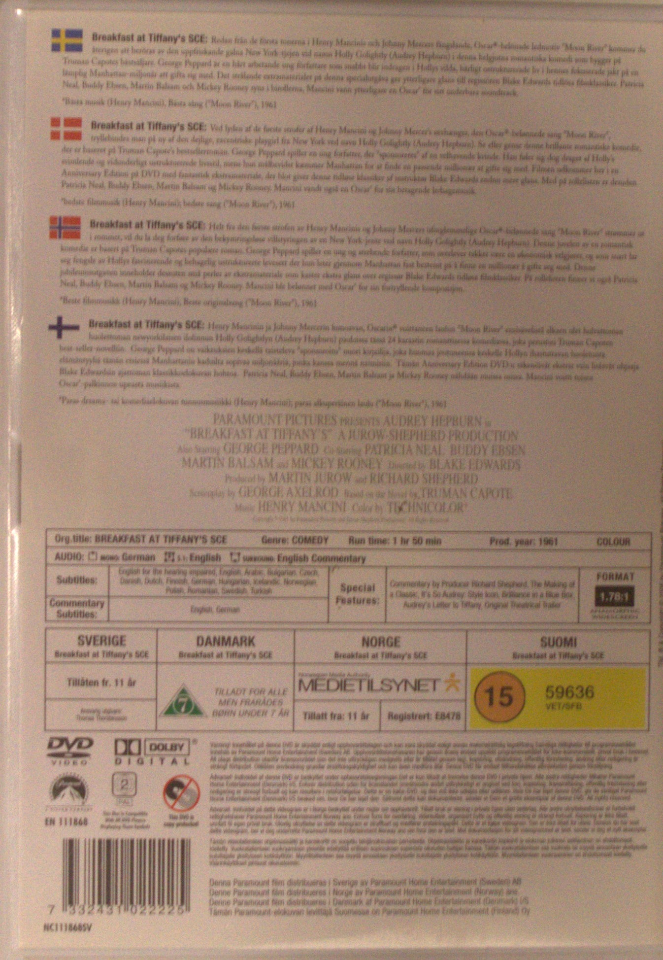 BREAKFAST AT TIFFANY'S