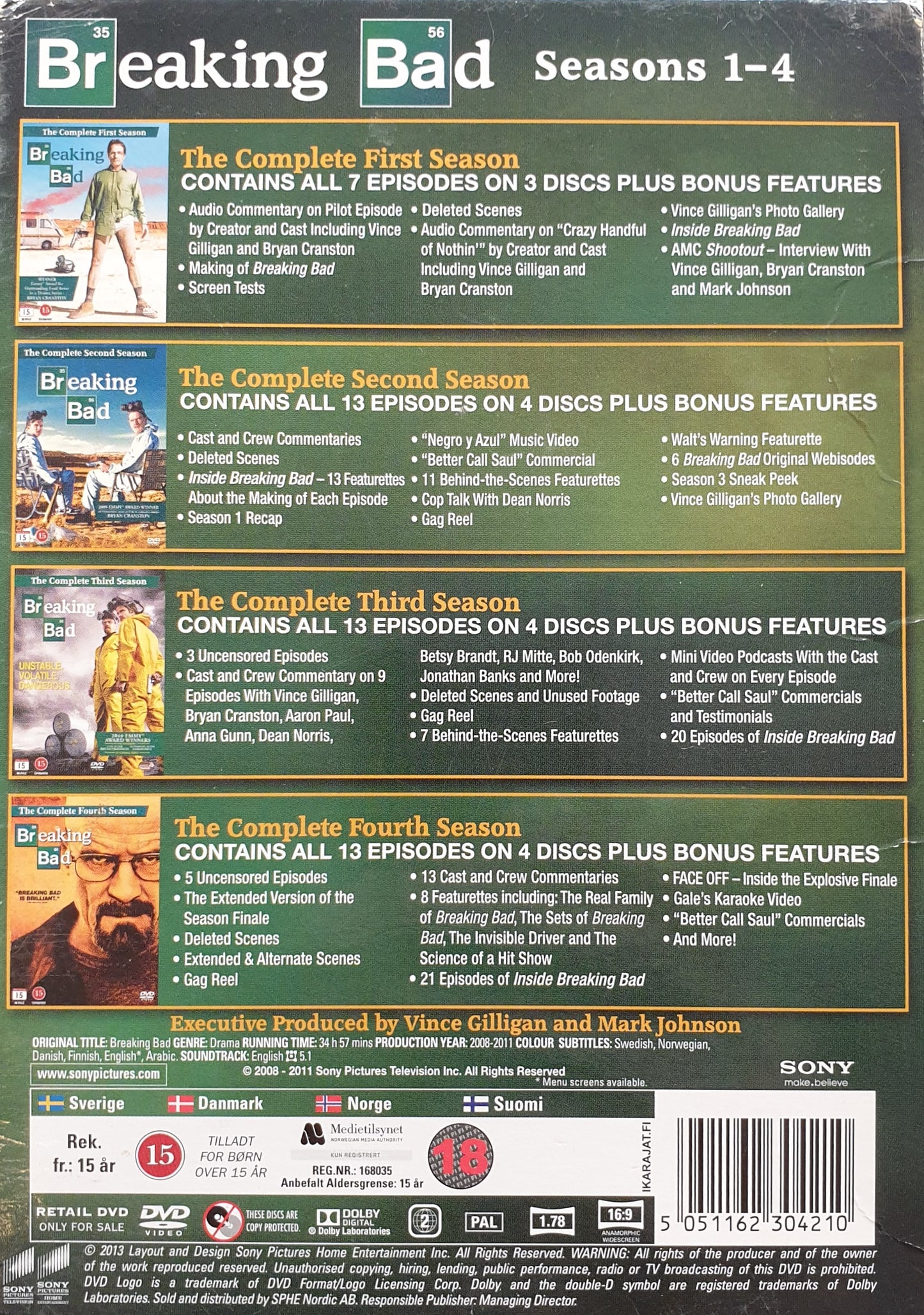 BREAKING BAD SEASONS 1-4