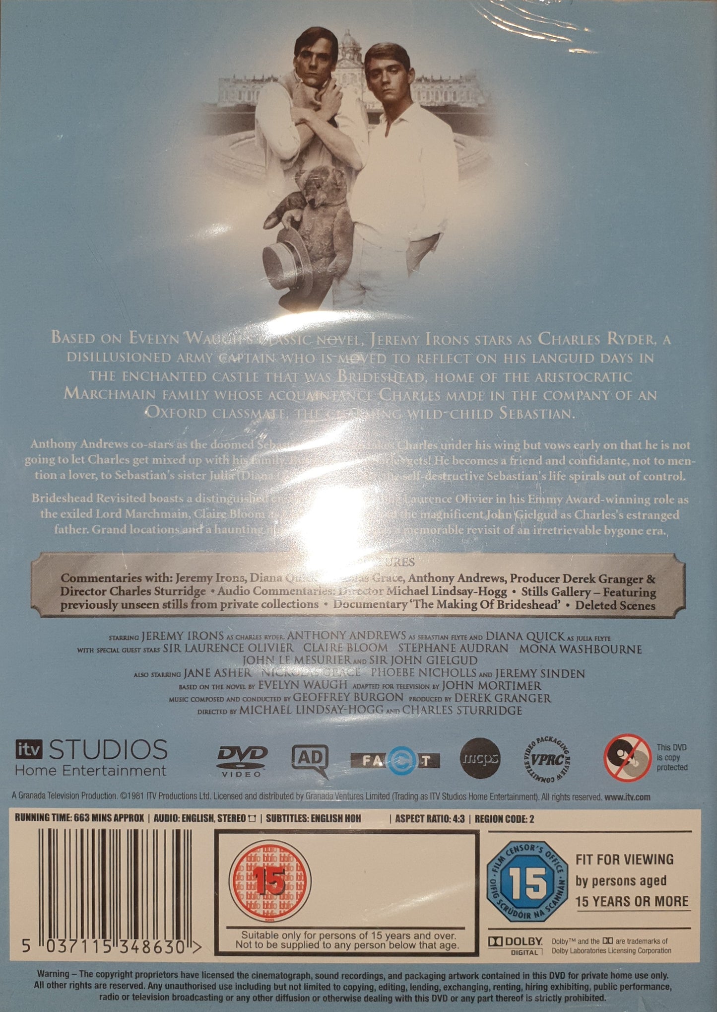 BRIDESHEAD REVISITED / EN FÖRLORAD VÄRLD - 11 EPISODES