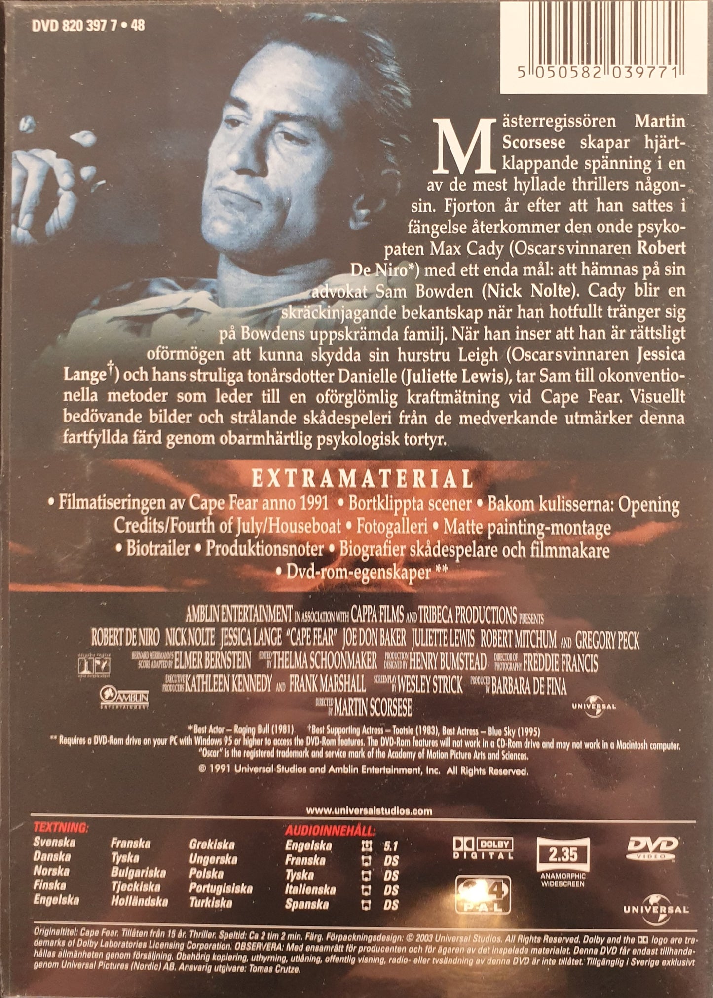 CAPE FEAR - COLLECTOR'S EDITION 2 DISCS