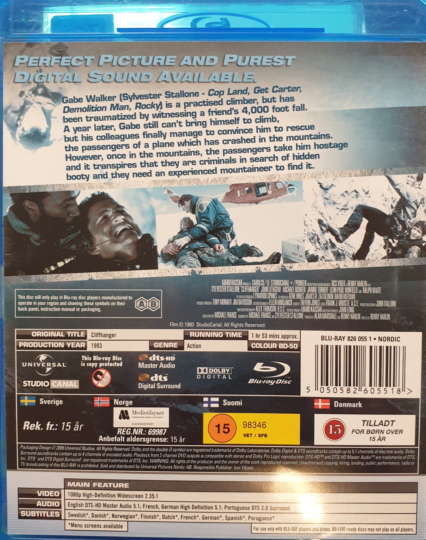 CLIFFHANGER / SVINDLANDE AVGRUND