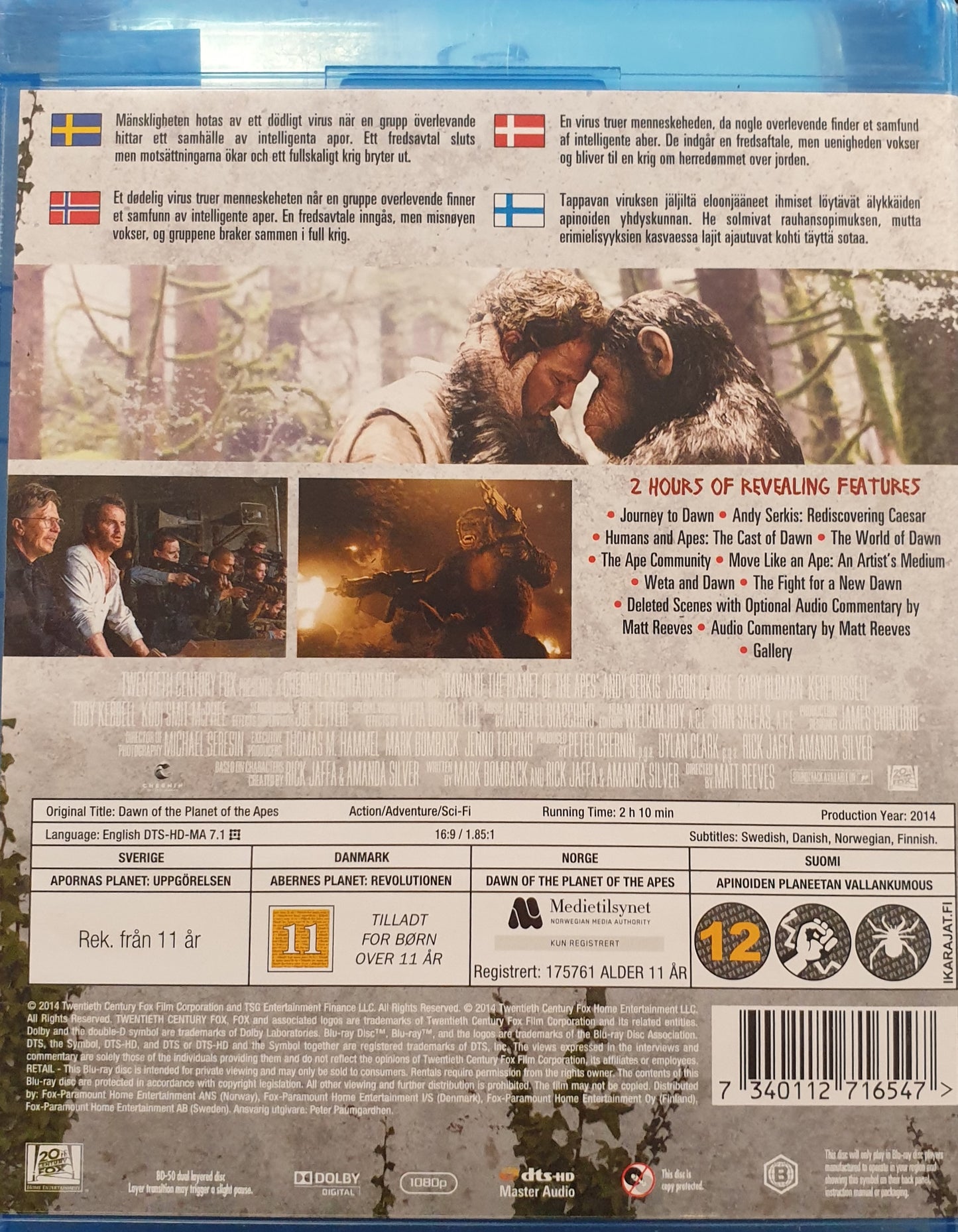 DAWN OF THE PLANET OF THE APES / APORNAS PLANET: UPPGÖRELSEN