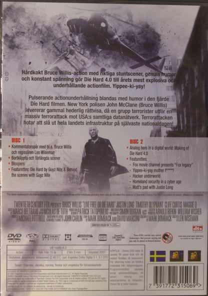 DIE HARD 4.0 / LIVE FREE OR DIE HARD - YIPPEE-KI-YAY EDITION