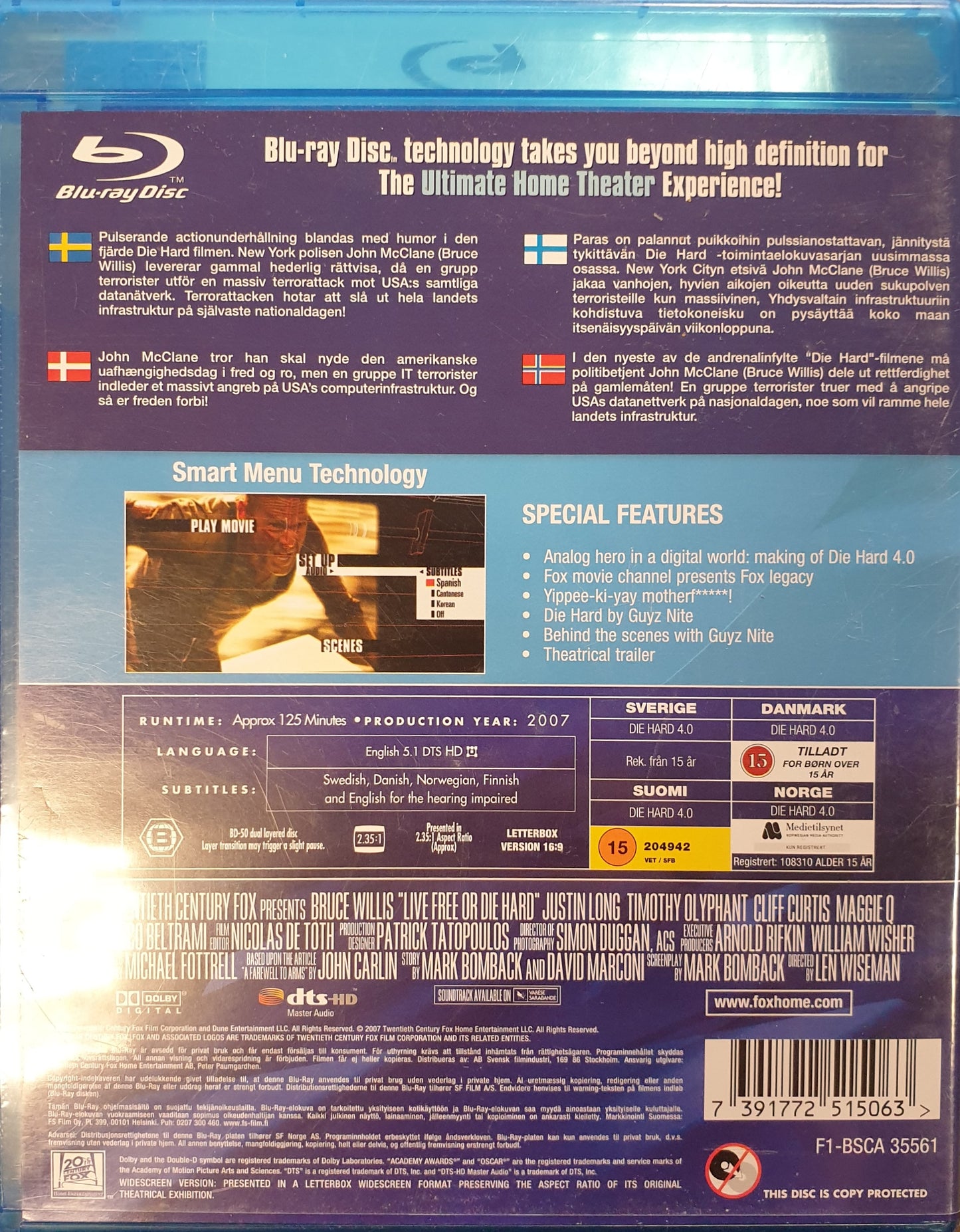 DIE HARD 4.0 / LIVE FREE OR DIE HARD - YIPPEE-KI-YAY EDITION