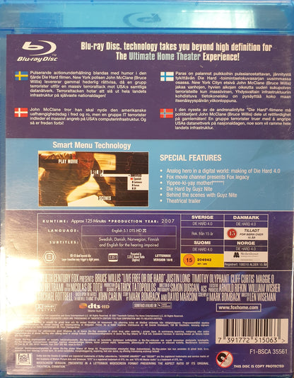 DIE HARD 4.0 / LIVE FREE OR DIE HARD - YIPPEE-KI-YAY EDITION