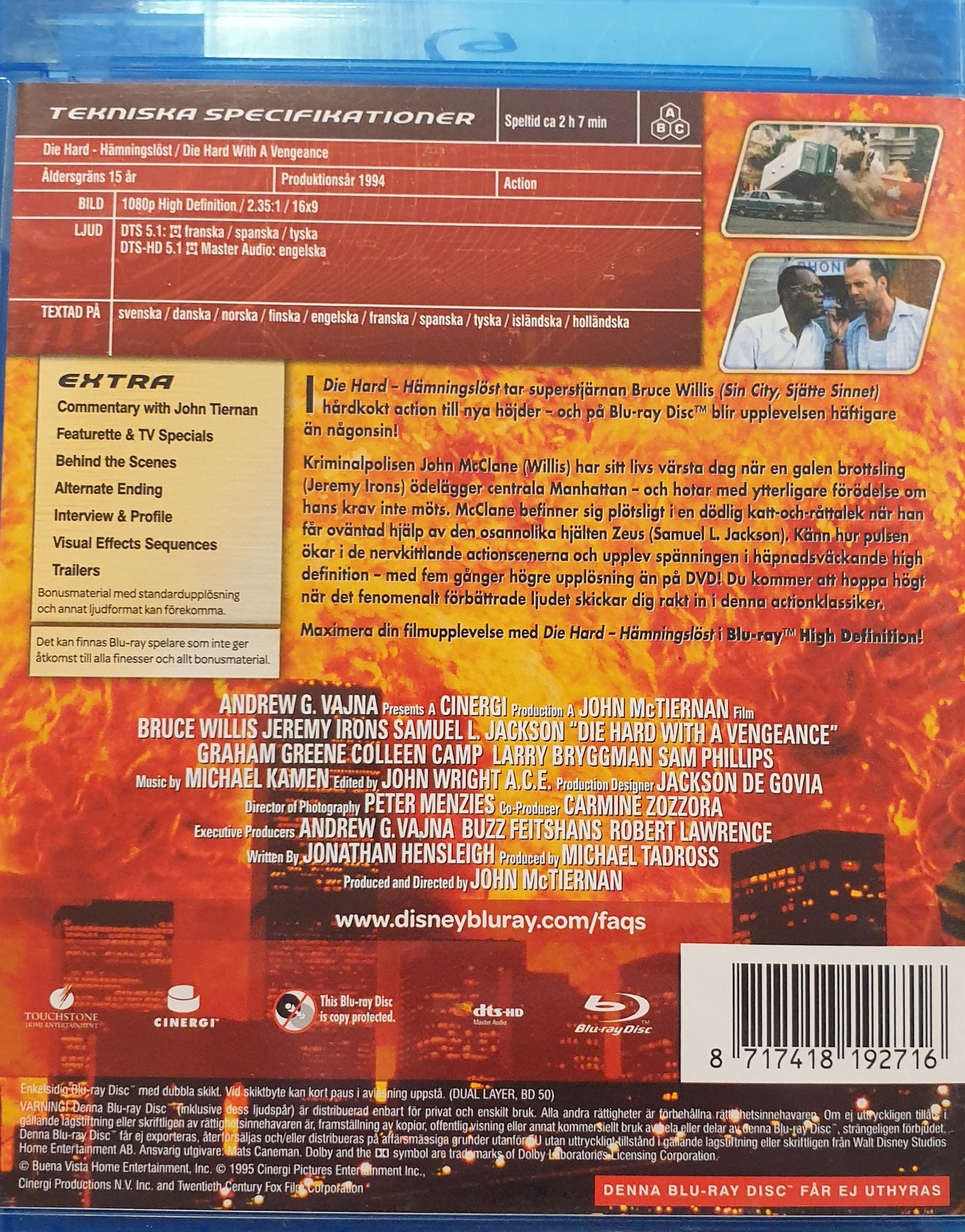 DIE HARD - HÄMNINGSLÖST / DIE HARD WITH A VENGEANCE